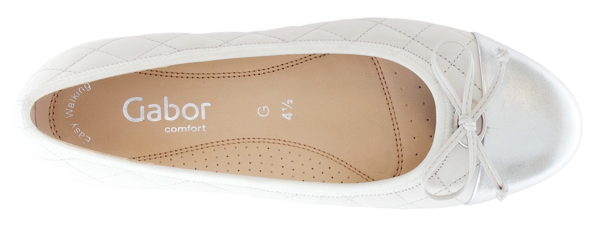 Gabor Ballerina's Florence lage schoen, instapschoen, businessschoen, sierstiksels, breedte g