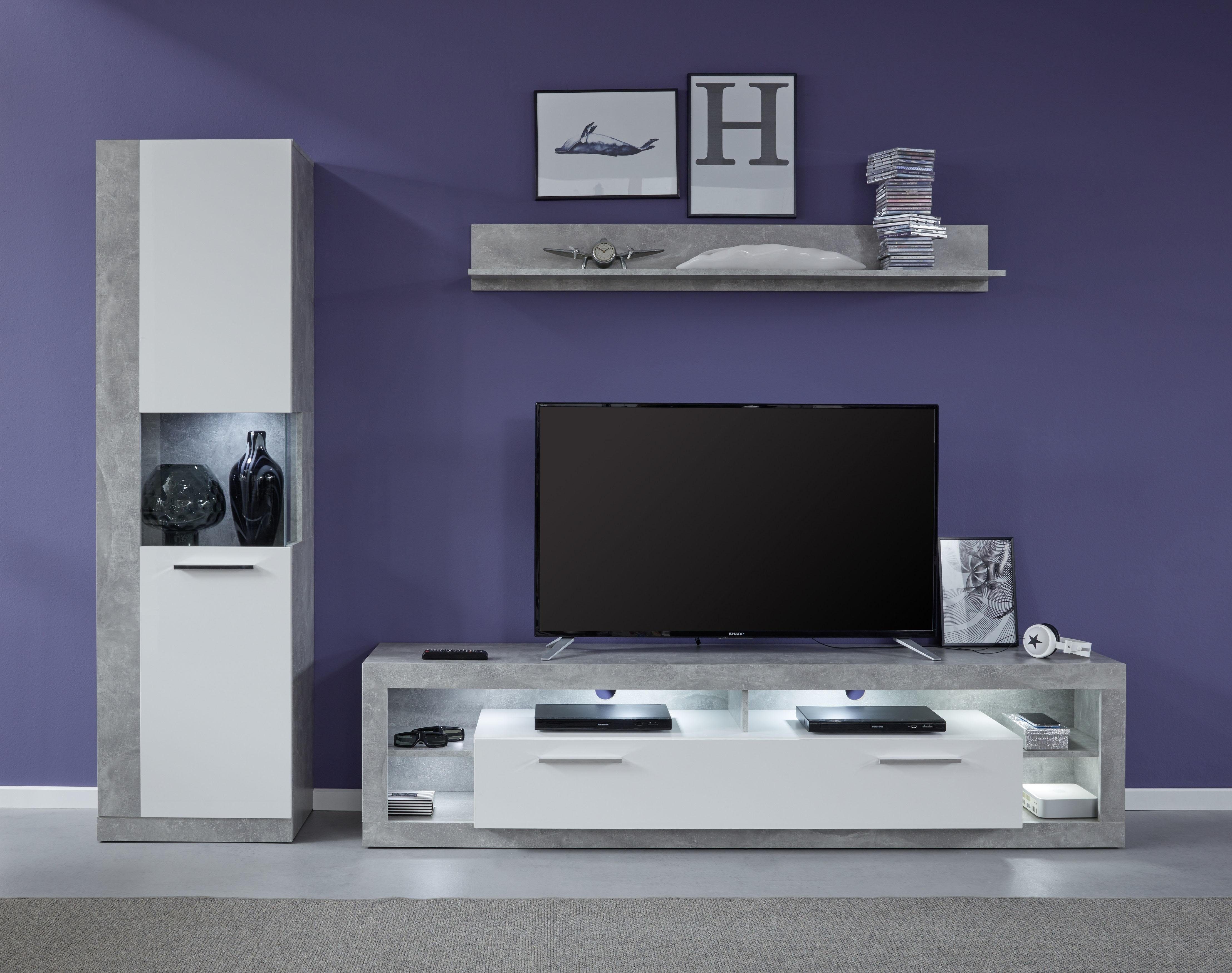 INOSIGN Wandmeubel GWENDOLYN gemakkelijk te onderhouden design, verlichting optioneel, veelzijdig te combineren (set, 3-delig)
