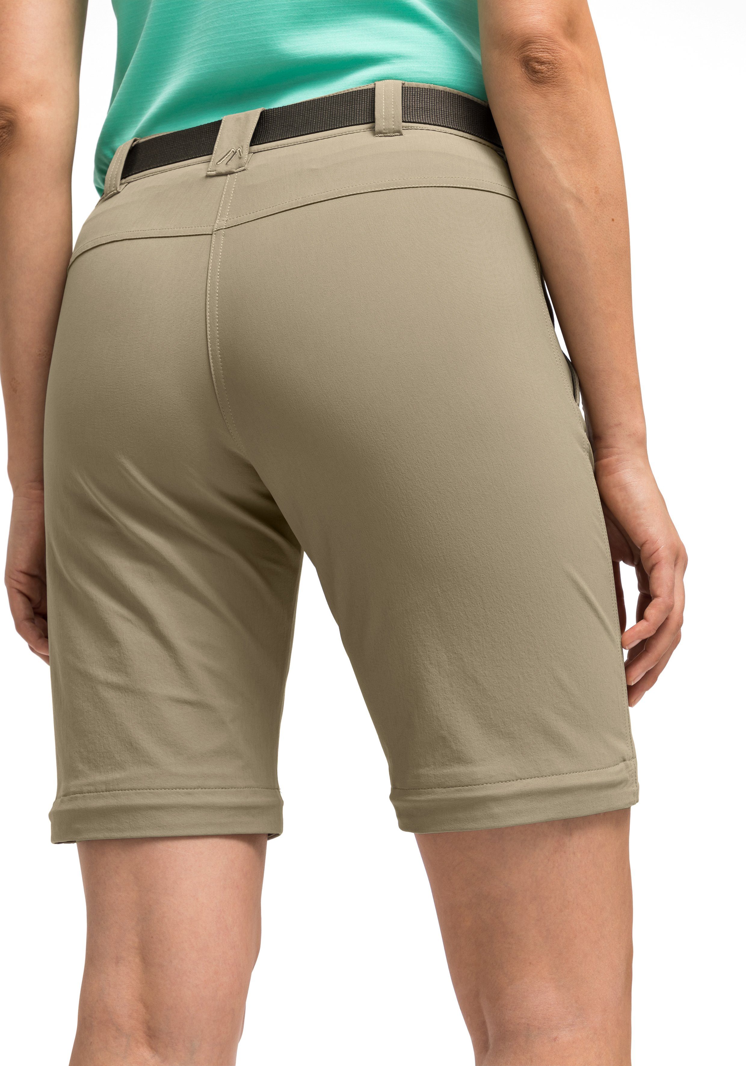 Maier Sports Functionele broek Nata 2 Dames wandelbroek, afritsbare outdoorbroek, 3 zakken, regular fit