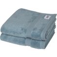 schoener wohnen-kollektion handdoeken cuddly sneldrogende airtouch-kwaliteit (2 stuks) blauw