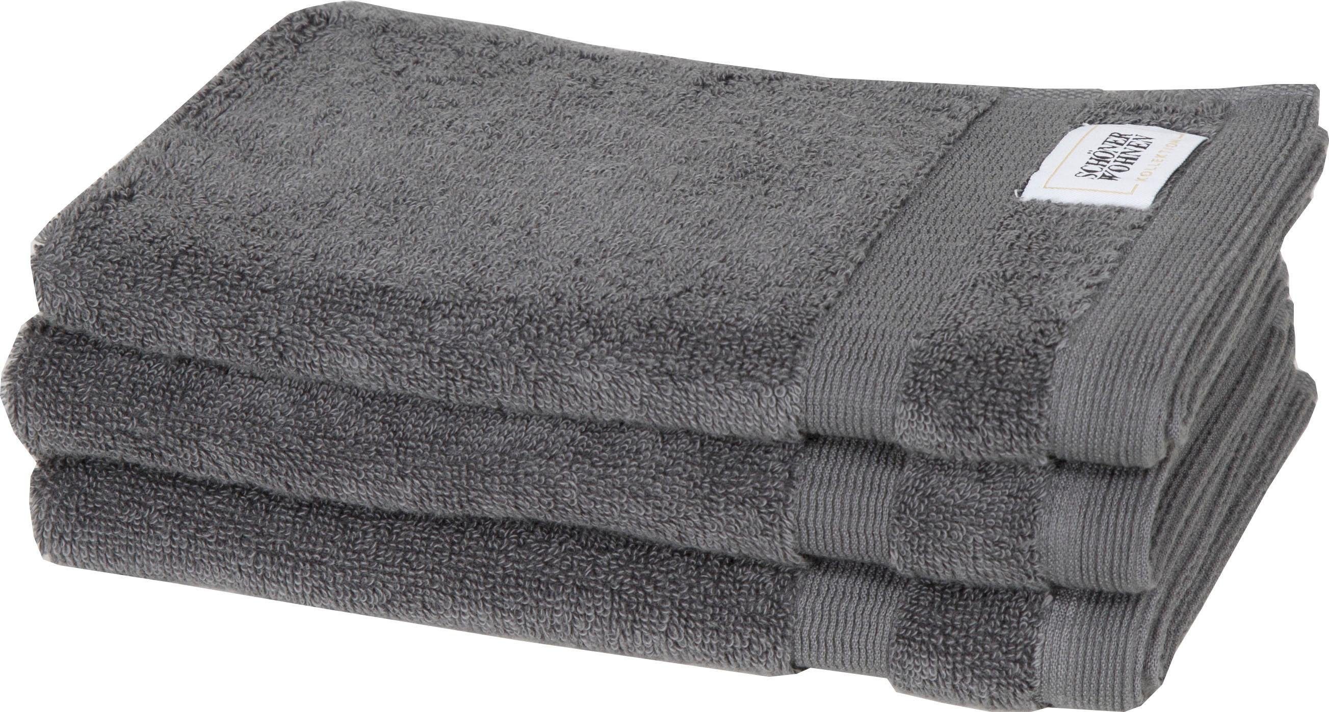 SCHÖNER WOHNEN-KOLLEKTION Gastendoek Cuddly sneldrogende airtouch-kwaliteit (3-delig)