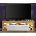 trendteam tv-meubel rock breedte 150 cm beige