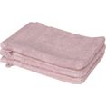 schoener wohnen-kollektion washandje cuddly sneldrogende airtouch-kwaliteit (set, 3-delig) roze
