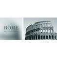 queence artprint op linnen rome set van 2 (set) grijs