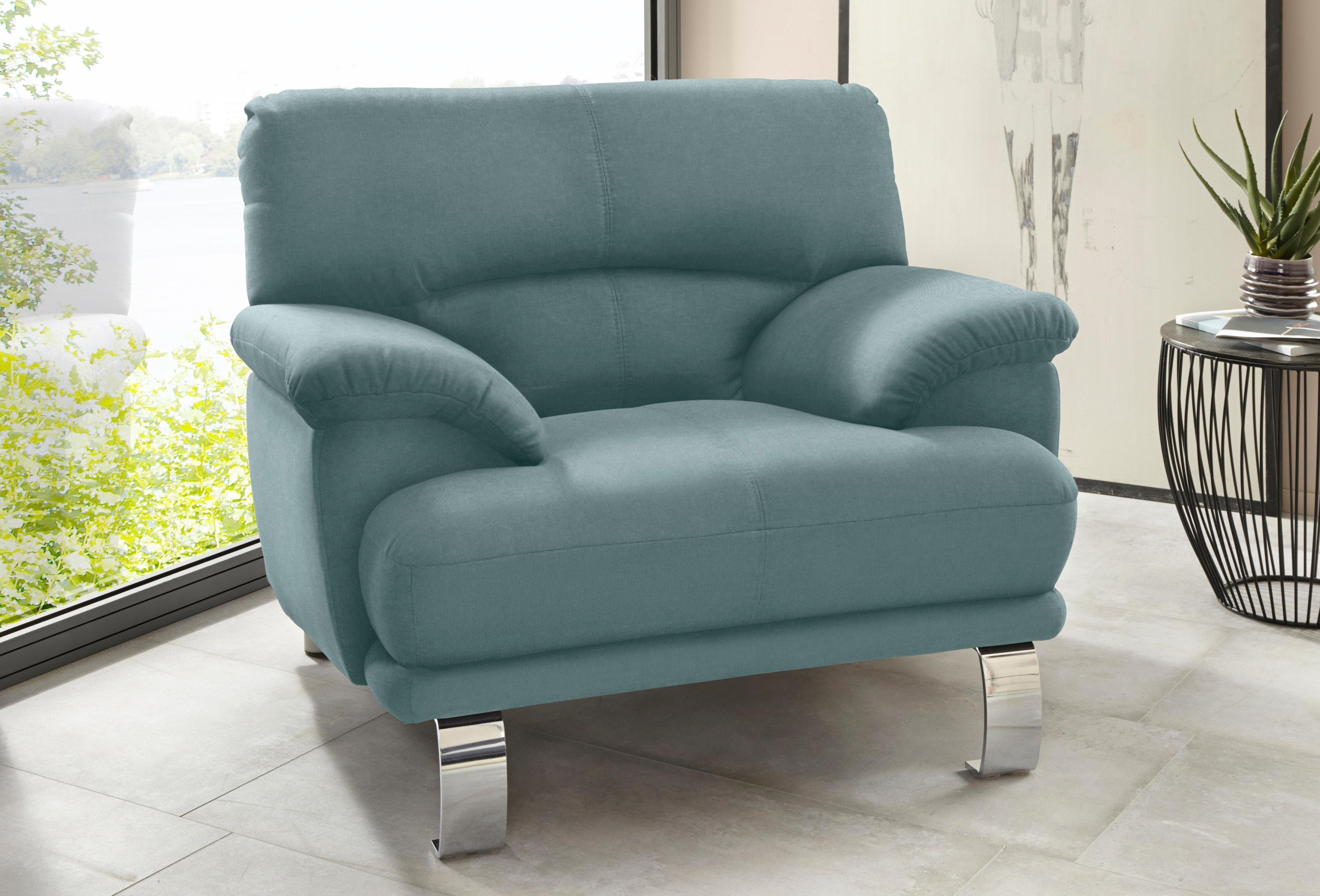 TRENDMANUFAKTUR Fauteuil Cecilia II, loungestoel in Italiaans design (set) fauteuils groen