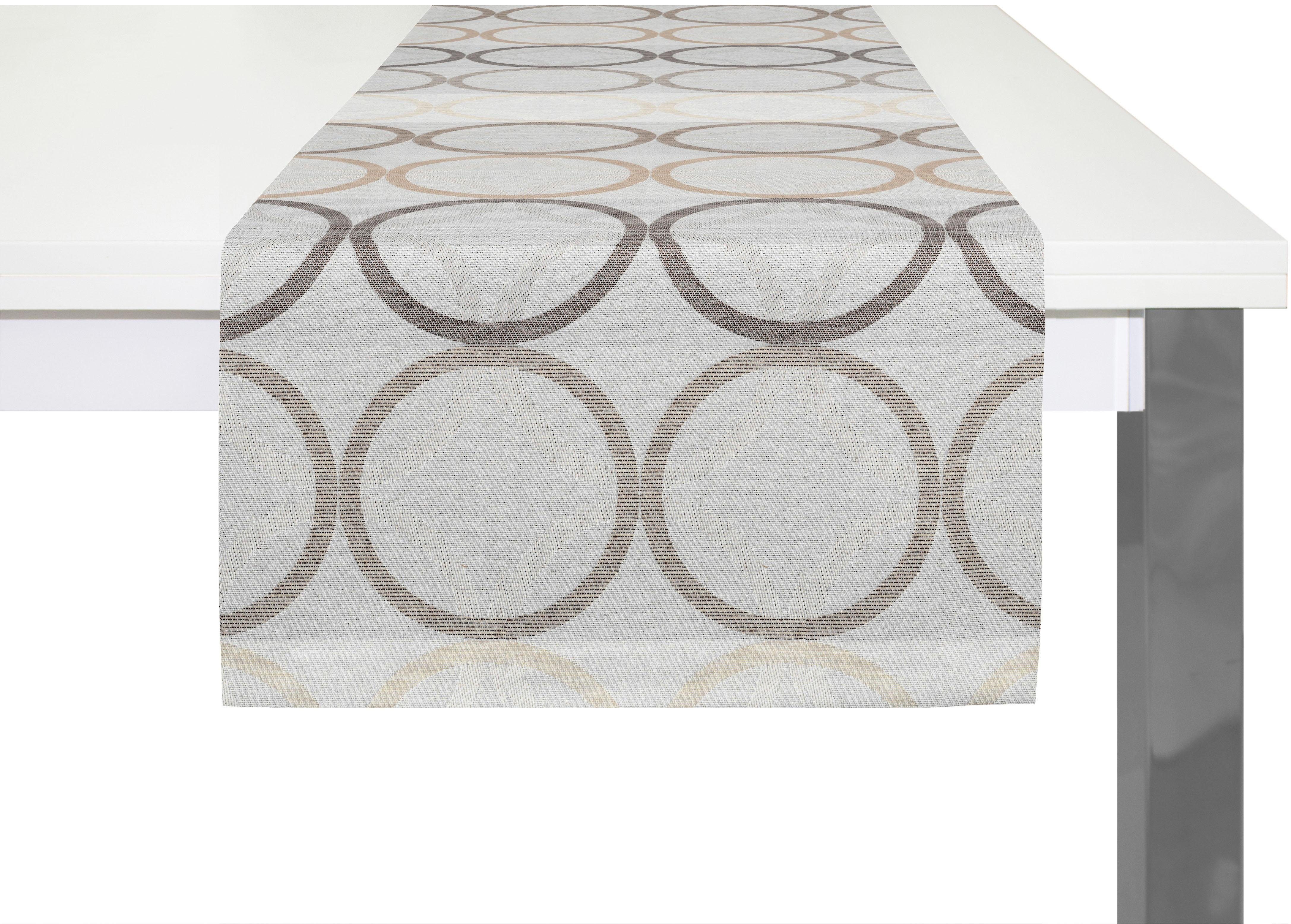 Wirth Tafelloper Zirbello tafelkleden maat 1 (40x150 cm) bruin