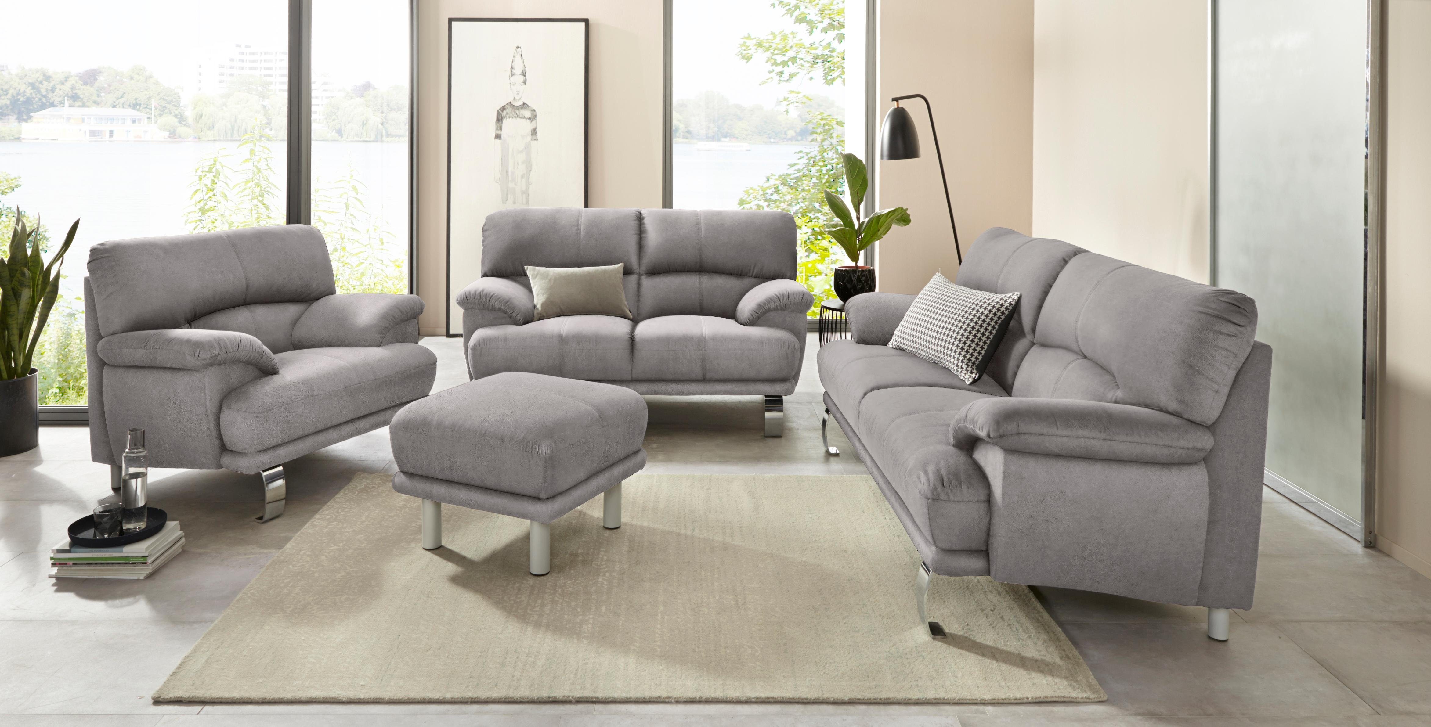 TRENDMANUFAKTUR 3-zitsbank Cecilia II, met Italiaans design, geweldige details