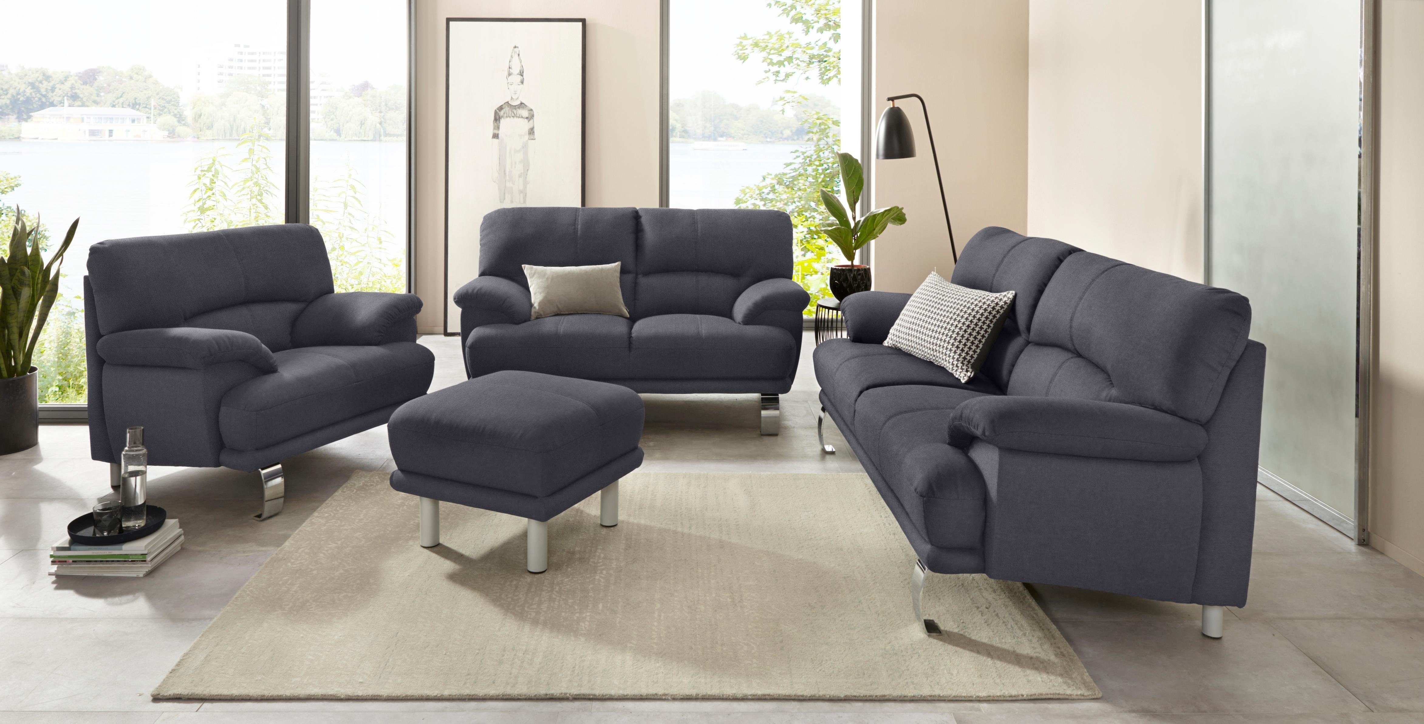 TRENDMANUFAKTUR 3-zitsbank Cecilia II, met Italiaans design, geweldige details