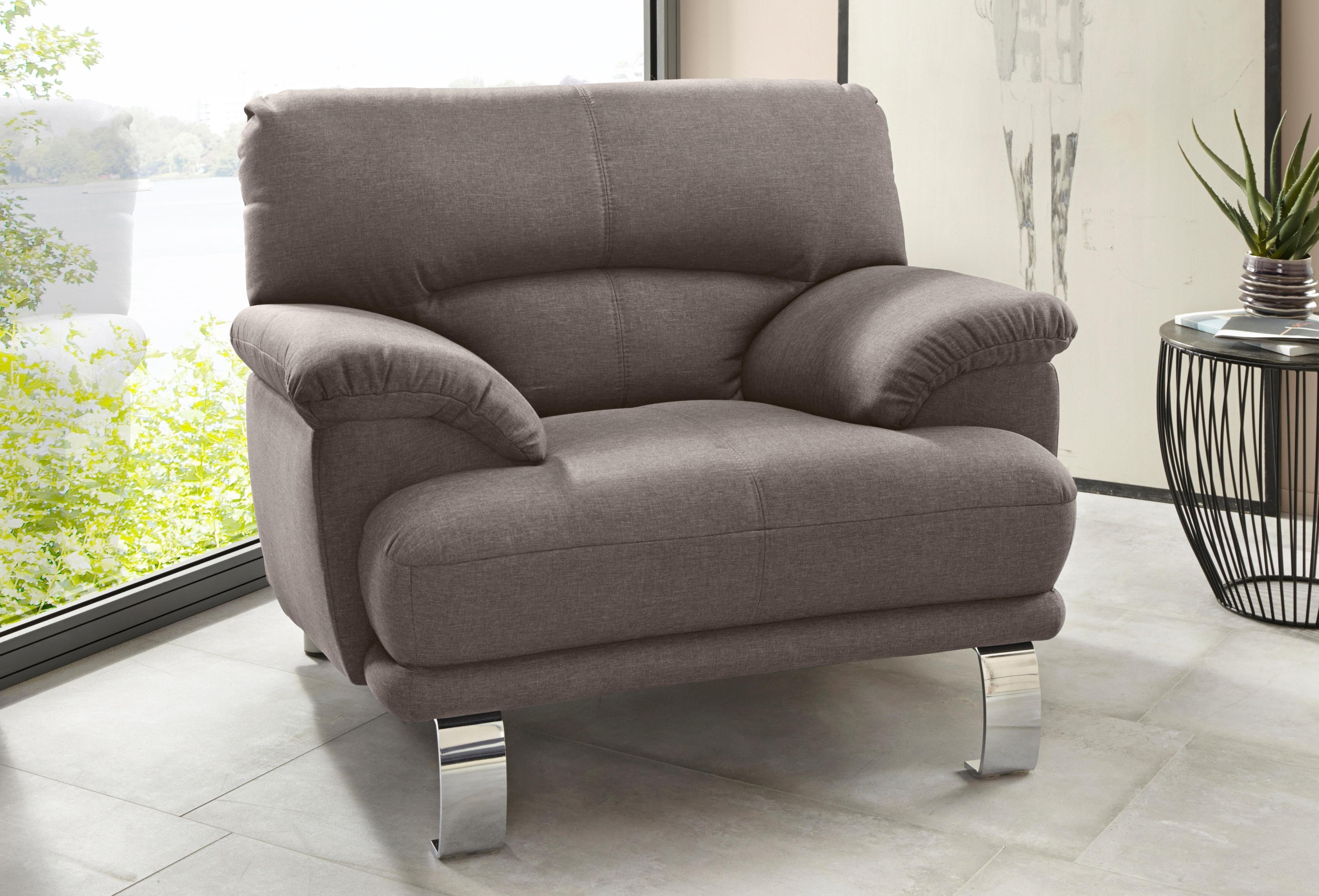 TRENDMANUFAKTUR Fauteuil Cecilia II, loungestoel in Italiaans design (set) fauteuils bruin