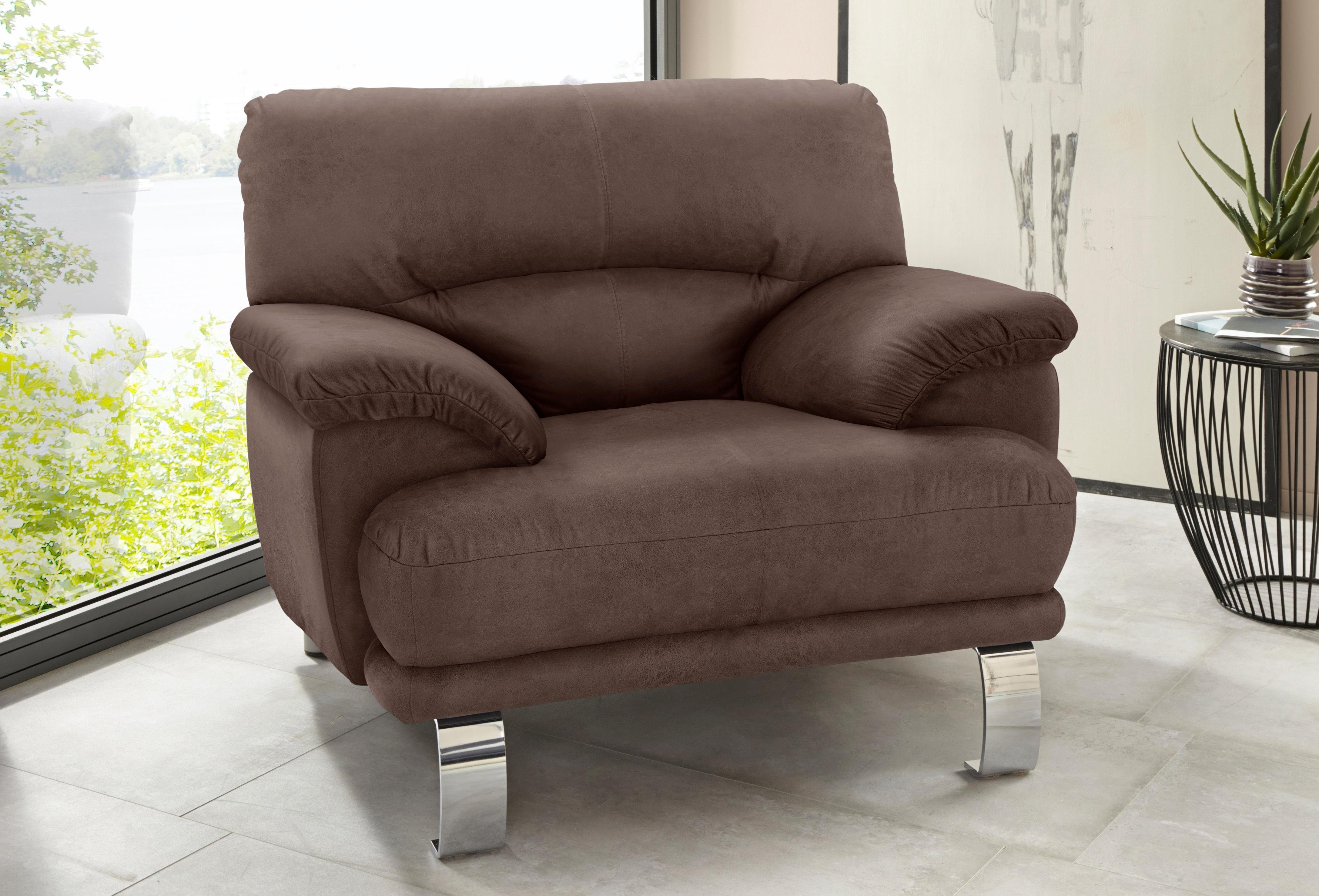 TRENDMANUFAKTUR Fauteuil Cecilia II, loungestoel in Italiaans design (set)