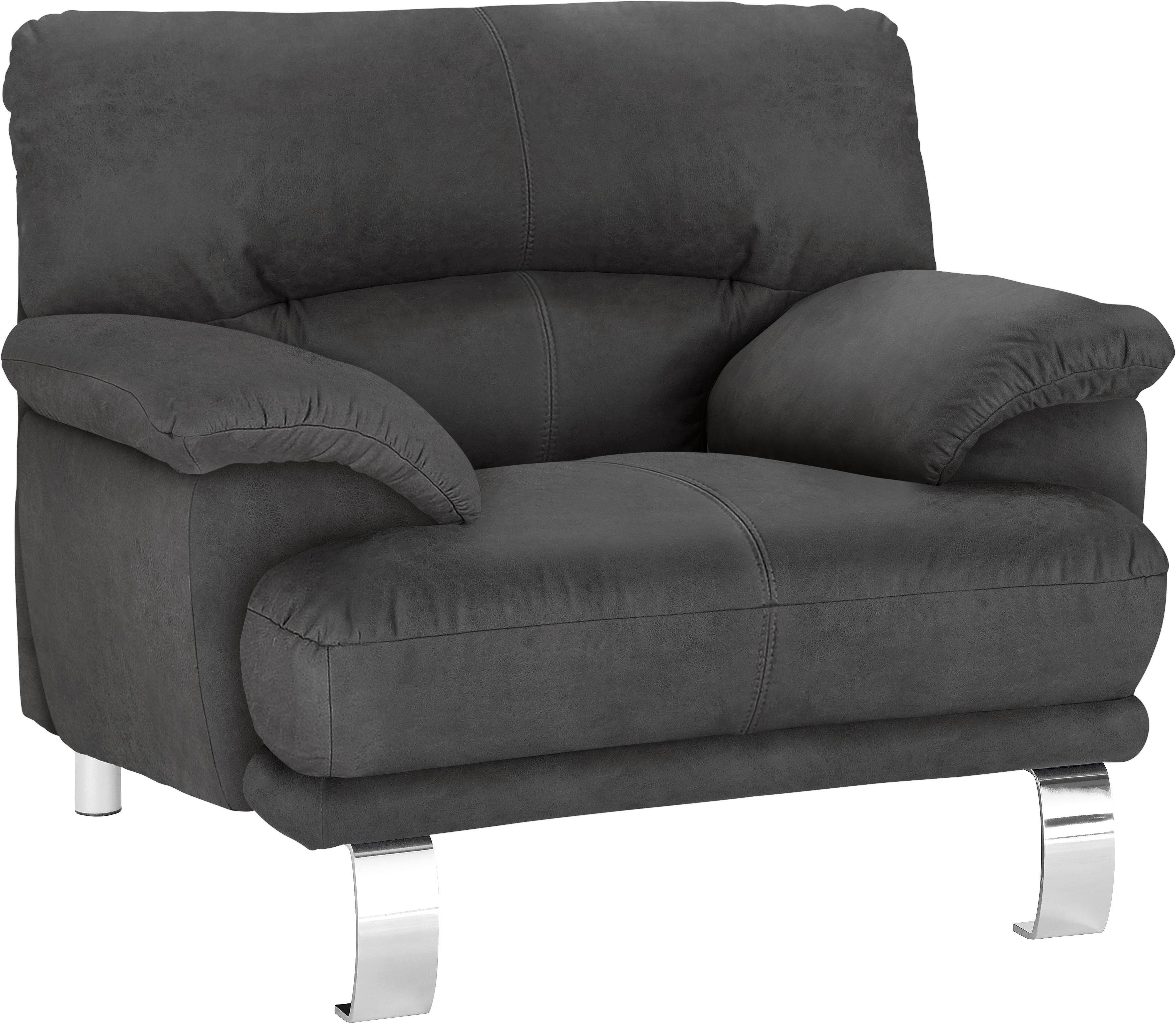 TRENDMANUFAKTUR Fauteuil Cecilia II, loungestoel in Italiaans design (set)