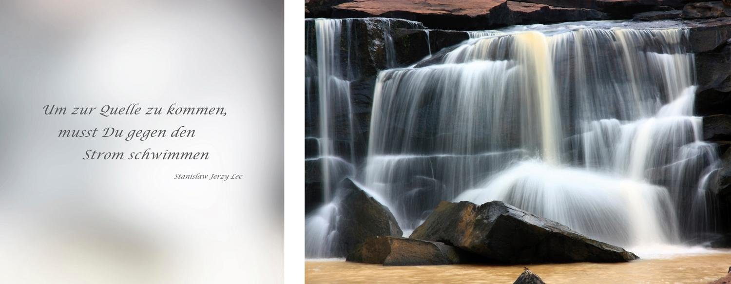 queence Artprint op linnen Bron Premium canvasstof, handgemaakt in Duitsland, citaat, 2-delige set (set) foto schilderijen multicolor