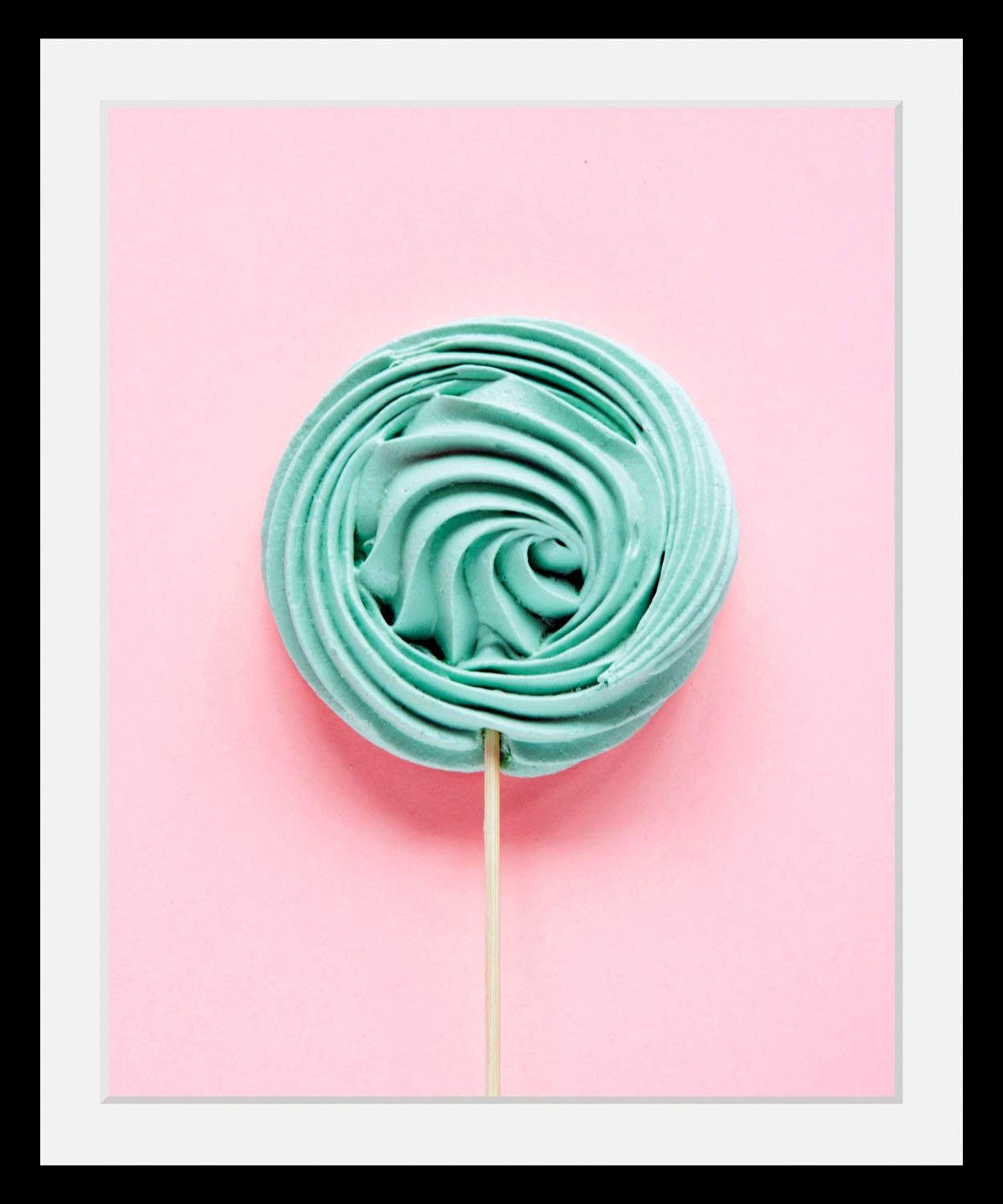 queence Wanddecoratie Lolli HD premium posterdruk incl. houten lijst schilderijen maat 50 cm x 70 cm x 3 cm multicolor