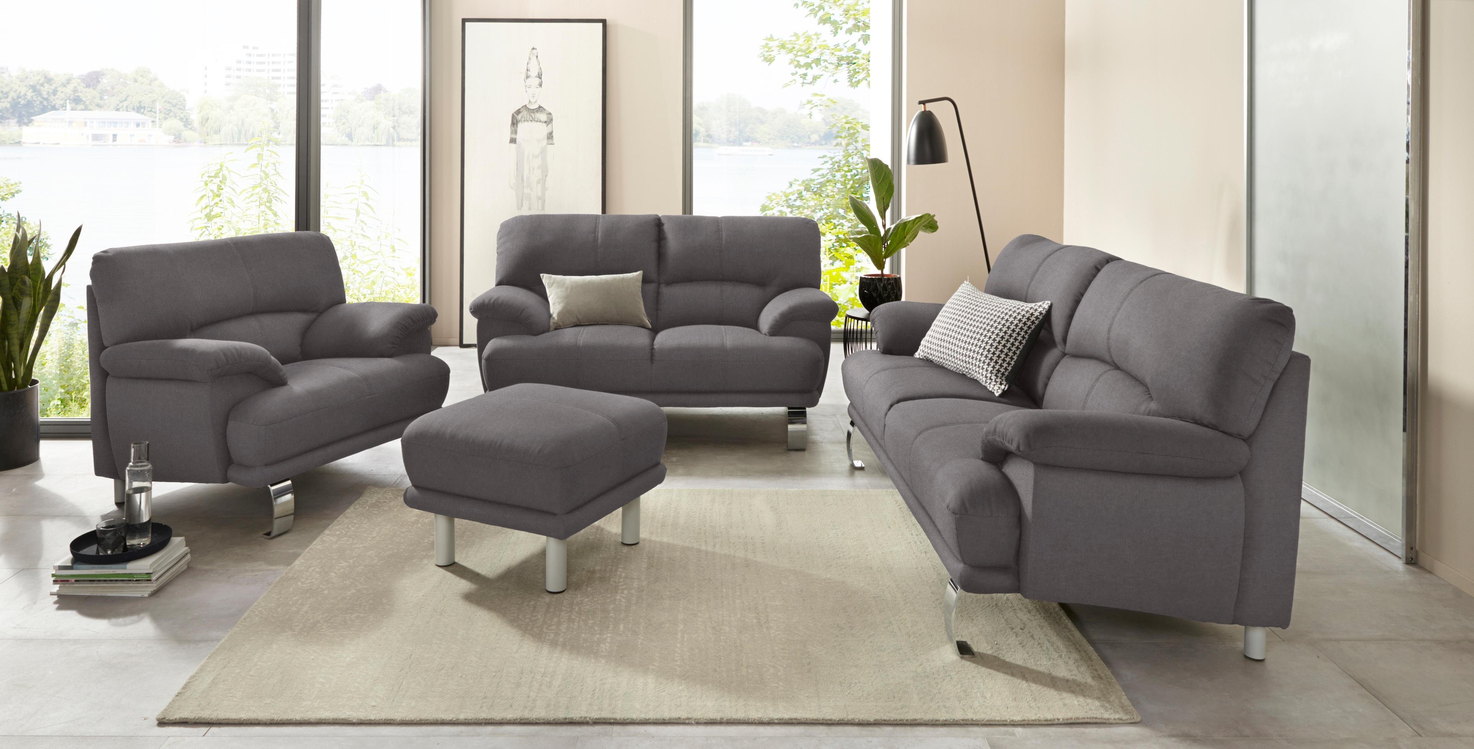 TRENDMANUFAKTUR Fauteuil Cecilia II, loungestoel in Italiaans design (set)
