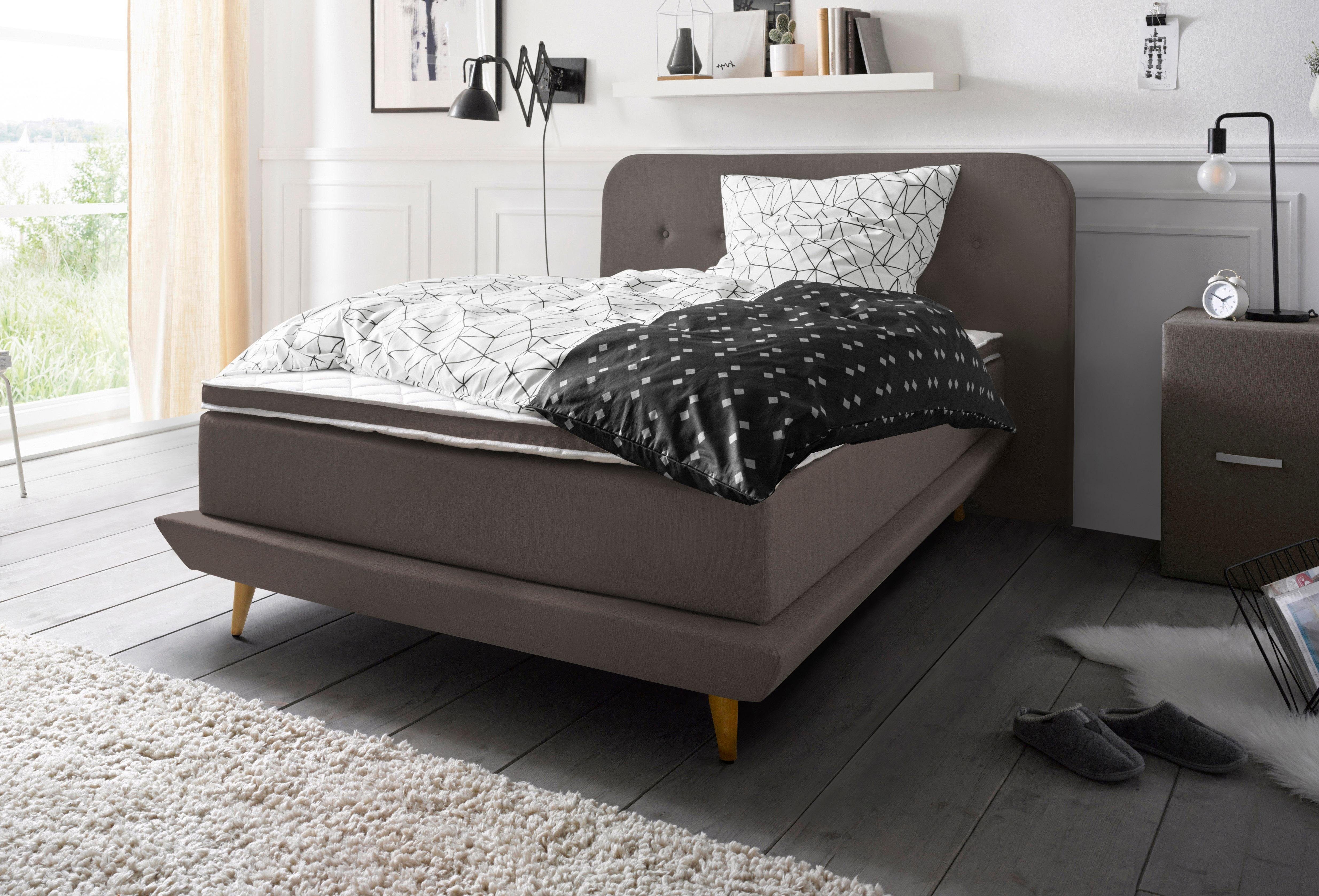 Andas Boxspring Premium Stiksels met capitonnage, incl. topmatras