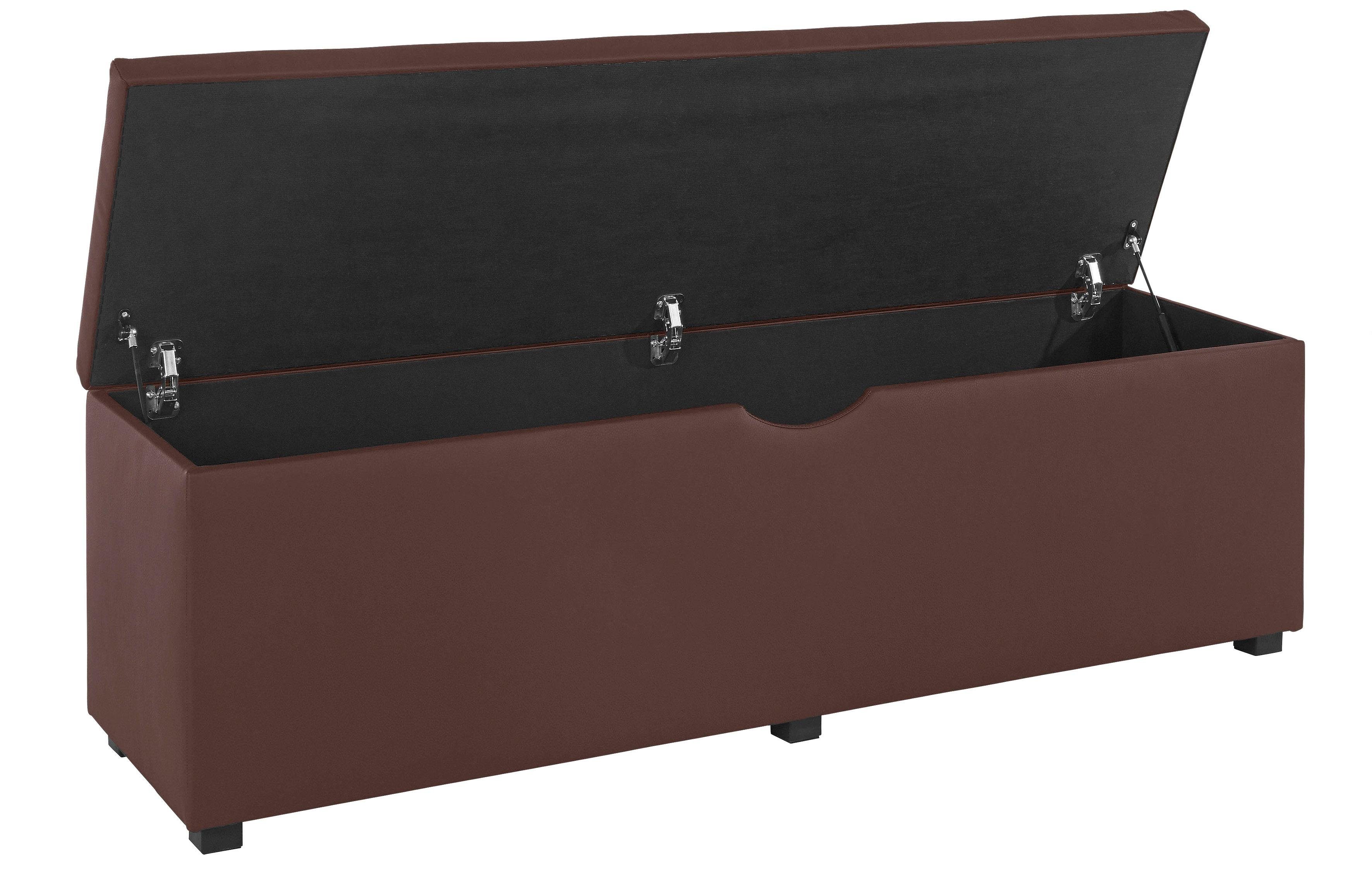 Places of Style Hockerbank Checked met bergruimte, breedte 120 cm en 160 cm, als bedbank te gebruiken