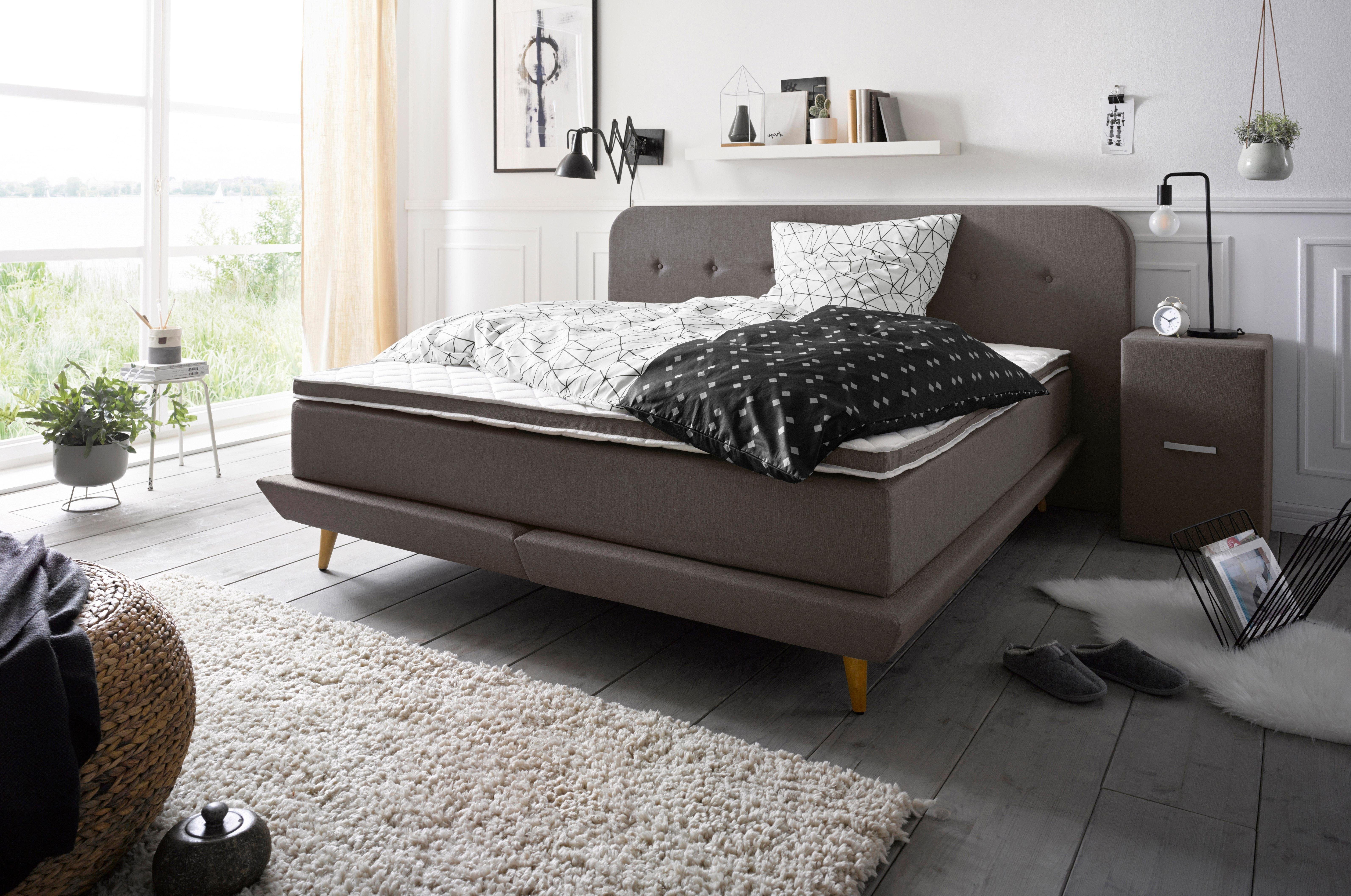 andas Boxspring Premium Stiksels met capitonnage, incl. topmatras