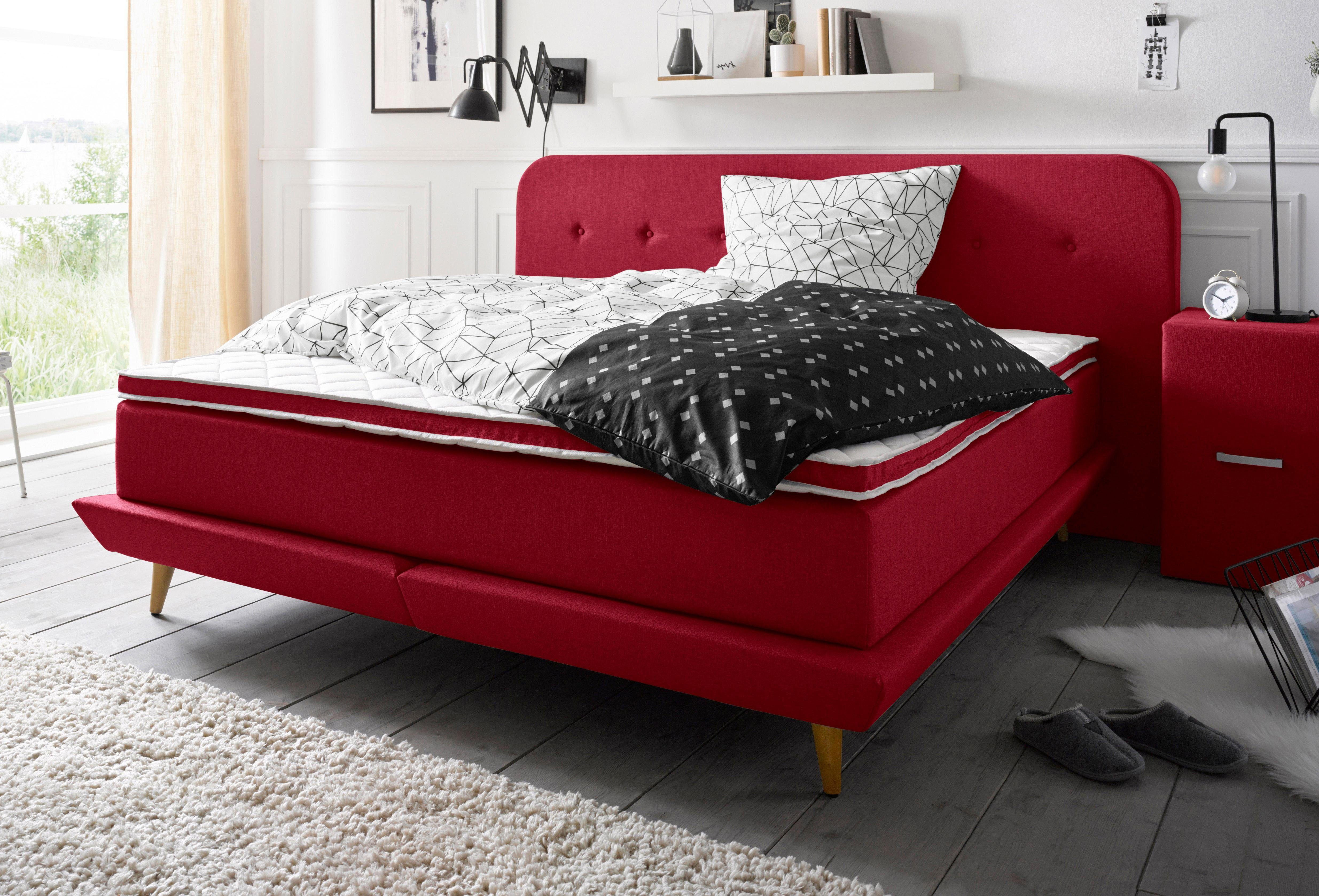 Andas Boxspring Premium Stiksels met capitonnage, incl. topmatras