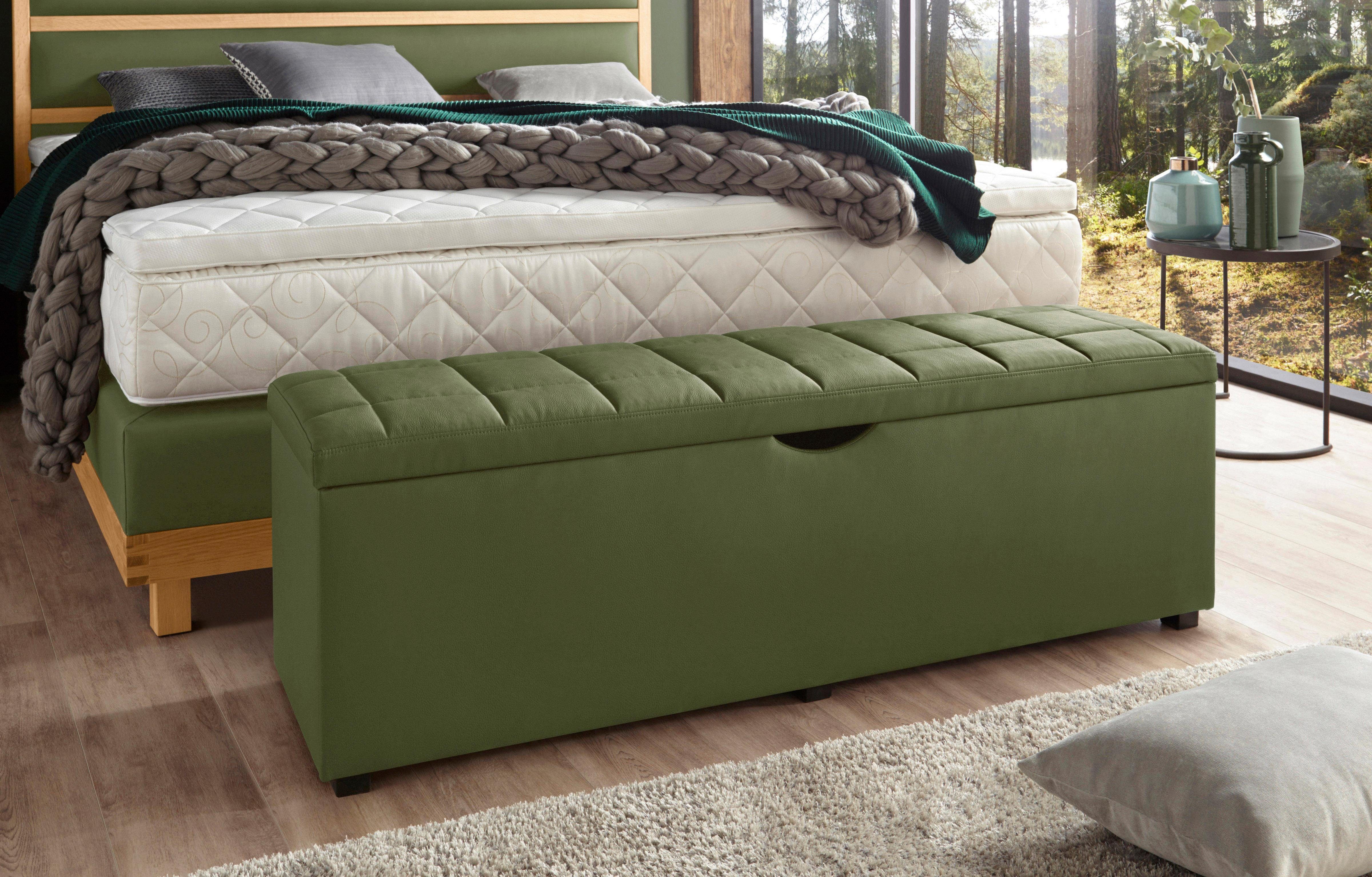 Places of Style Hockerbank Checked met bergruimte, breedte 120 cm en 160 cm, als bedbank te gebruiken