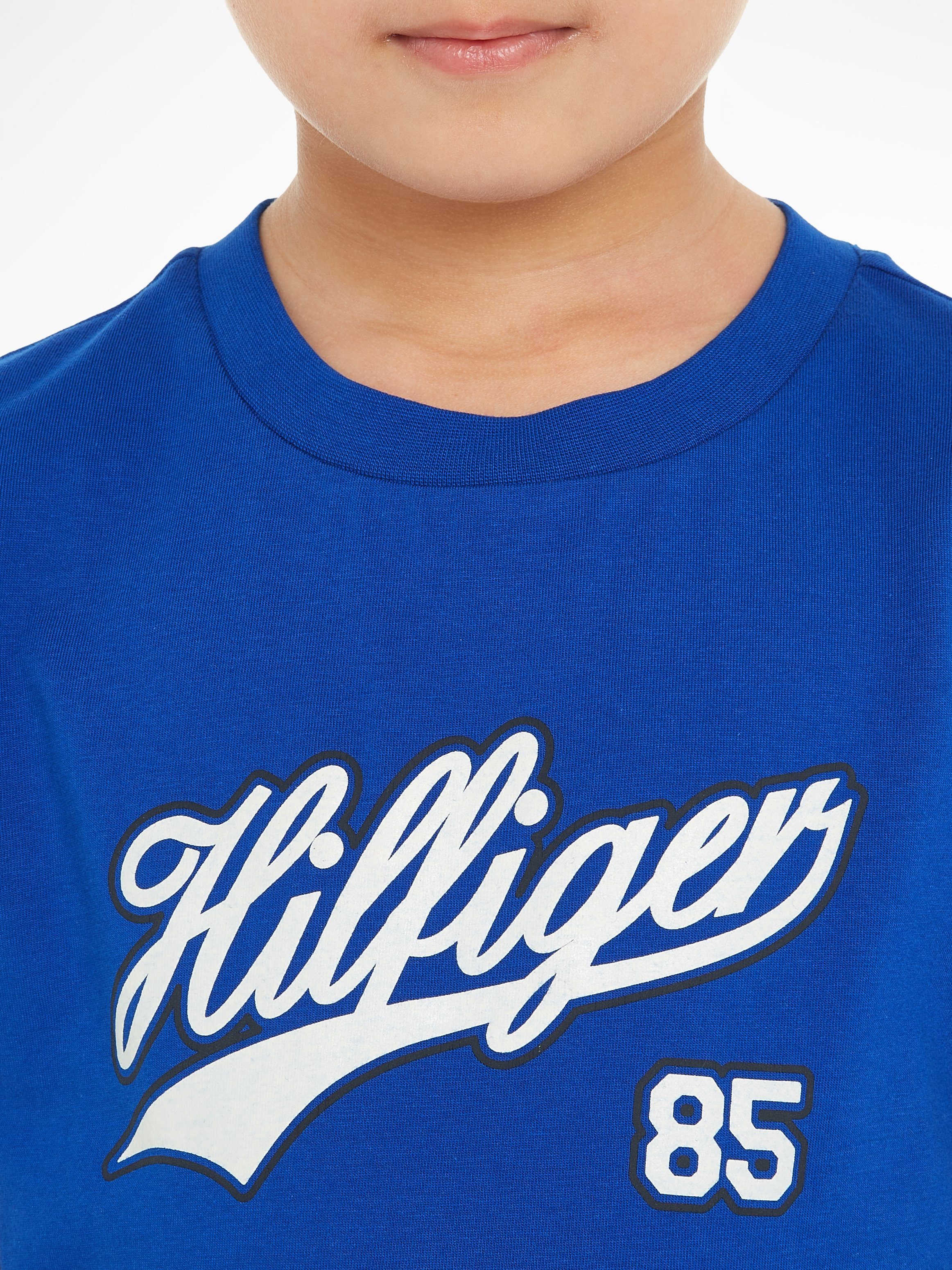 Tommy Hilfiger T-shirt HILFIGER SCRIPT TEE S/S met groot logo-opschrift