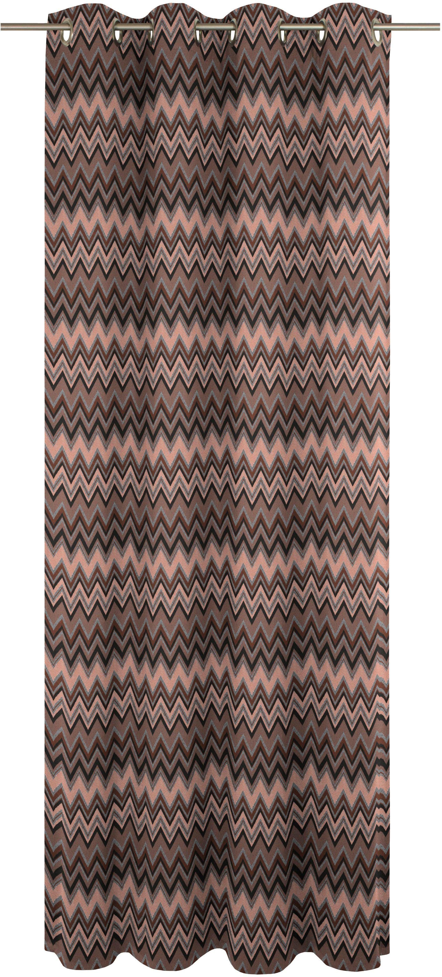 Wirth Gordijn Benewitz (1 stuk) kant & klaar gordijnen maat hxb: 255x132 cm bruin