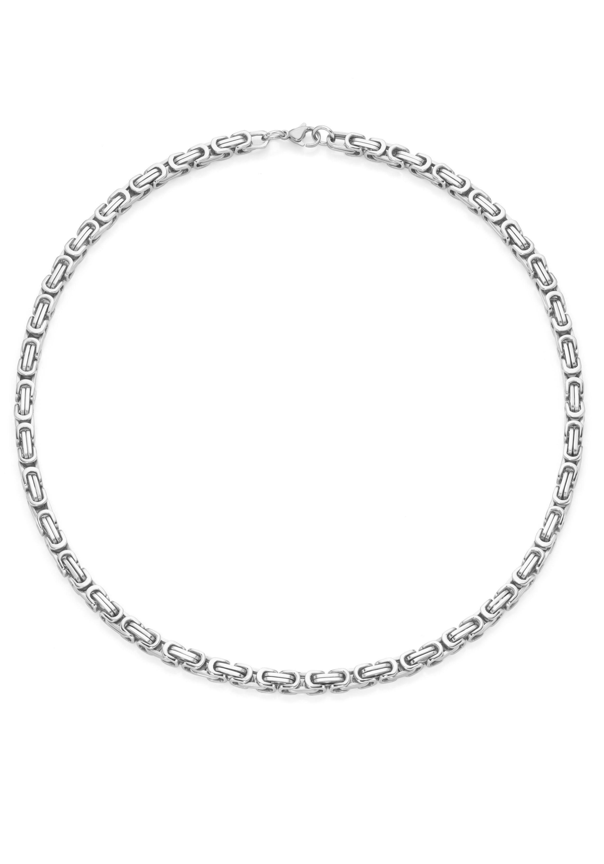 Firetti Koningsketting Sieraad cadeau roestvrijstalen halsketting 5,5 mm breed heren kettingen & hangers maat 45 zilver(kleur)