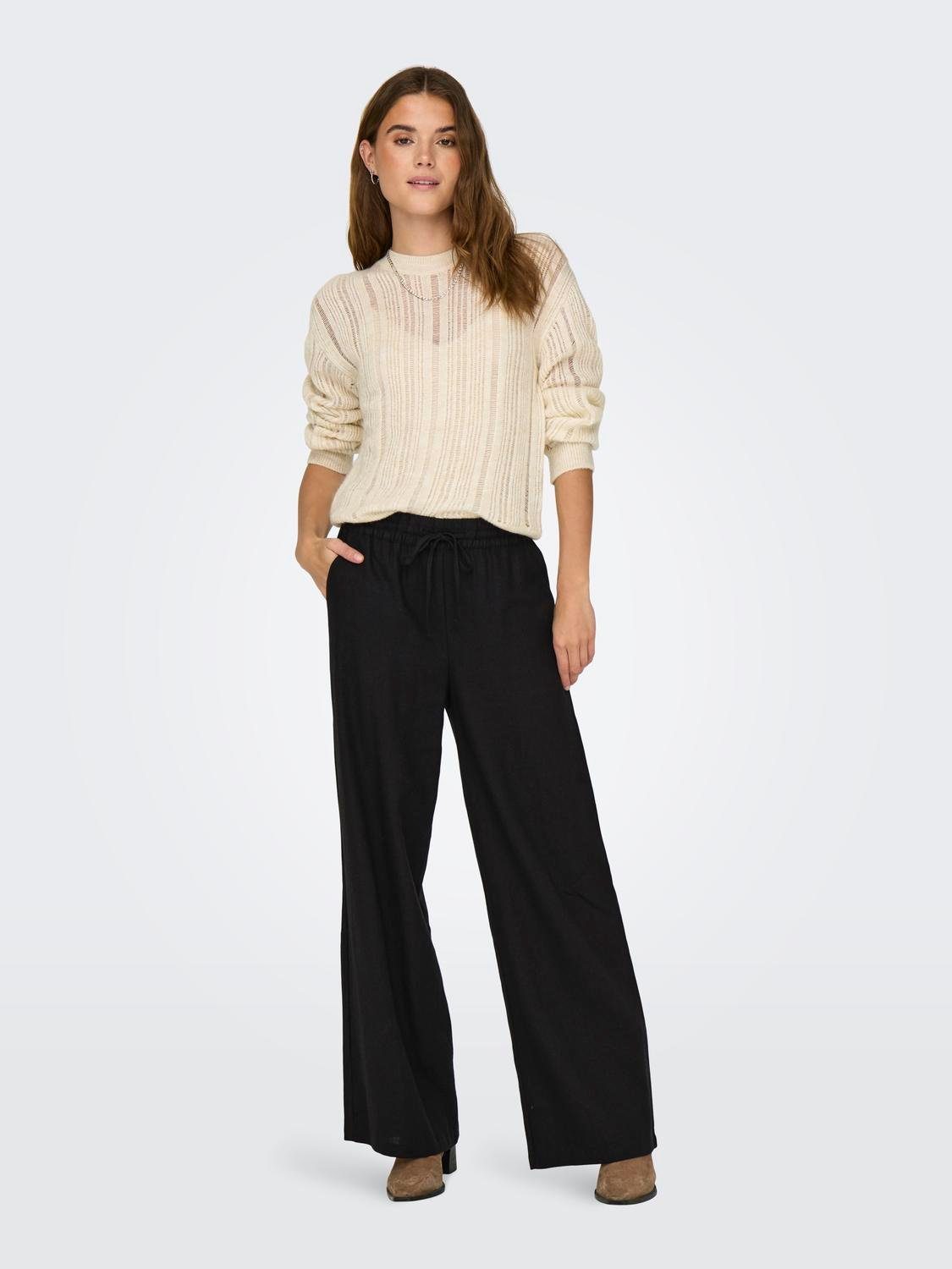 JDY Culotte JDYSAY LINEN HW WIDE PANT WVN NOOS