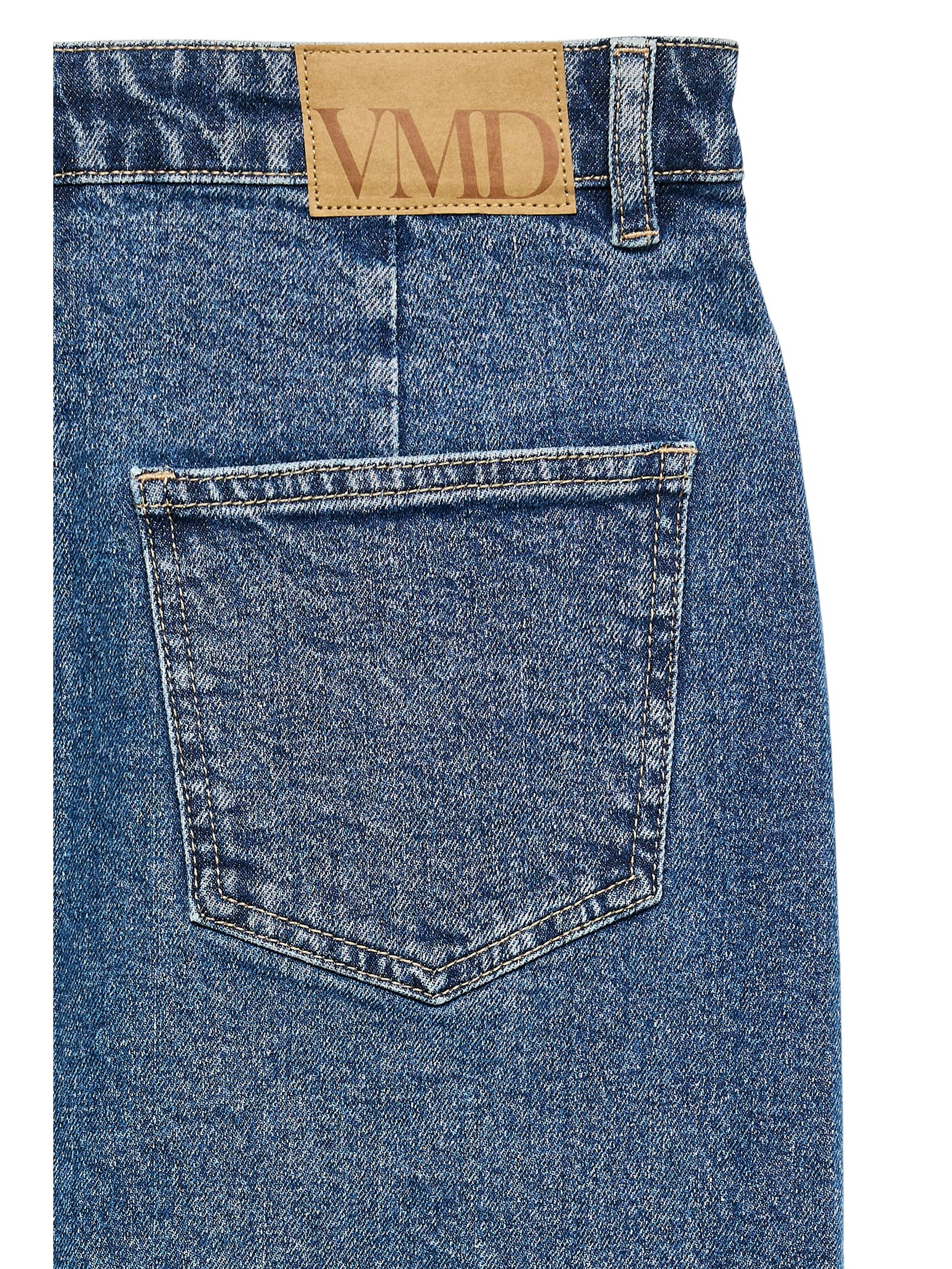 Vero Moda Maxirok VMVERI HR CALF DENIM SKIRT GA NOOS