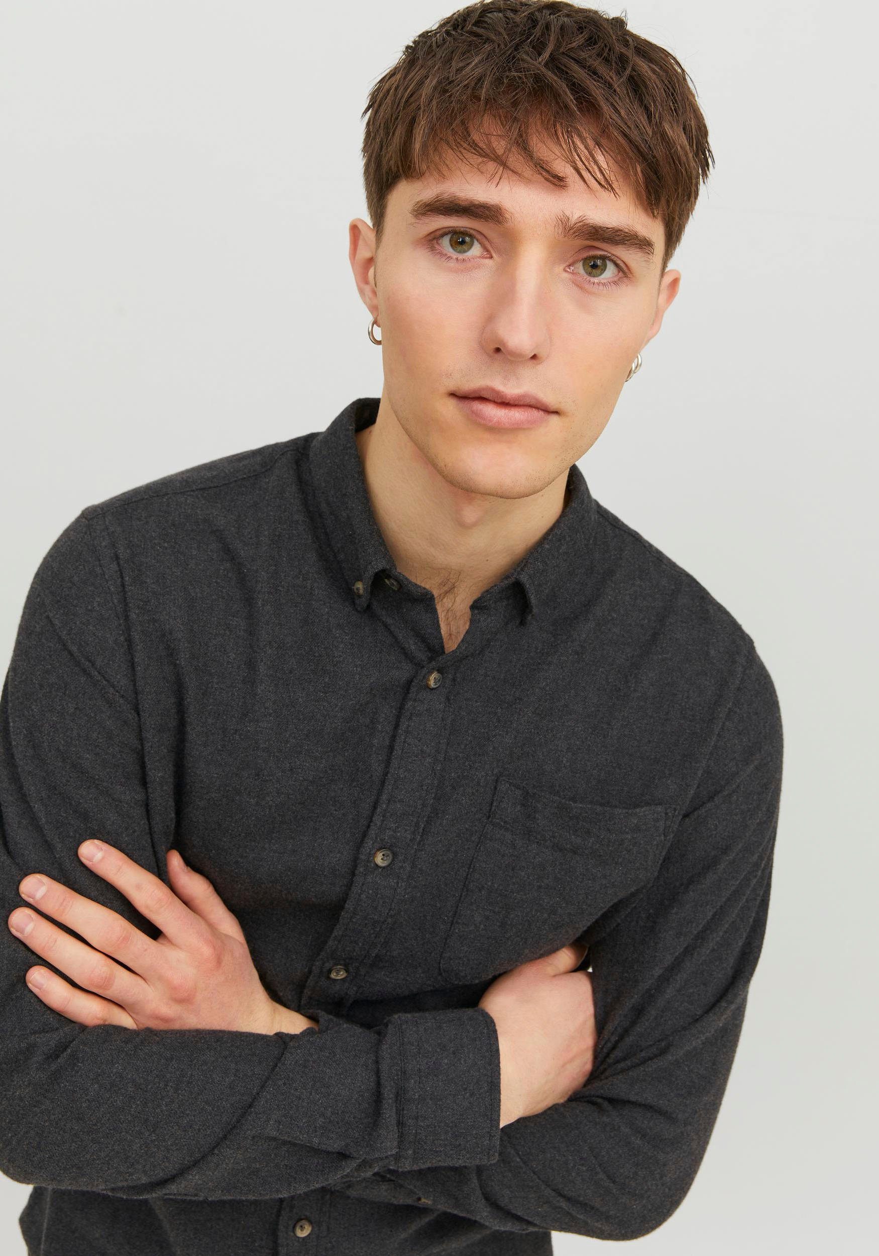 Jack & Jones Overhemd met lange mouwen JJECLASSIC MELANGE SHIRT LS SN
