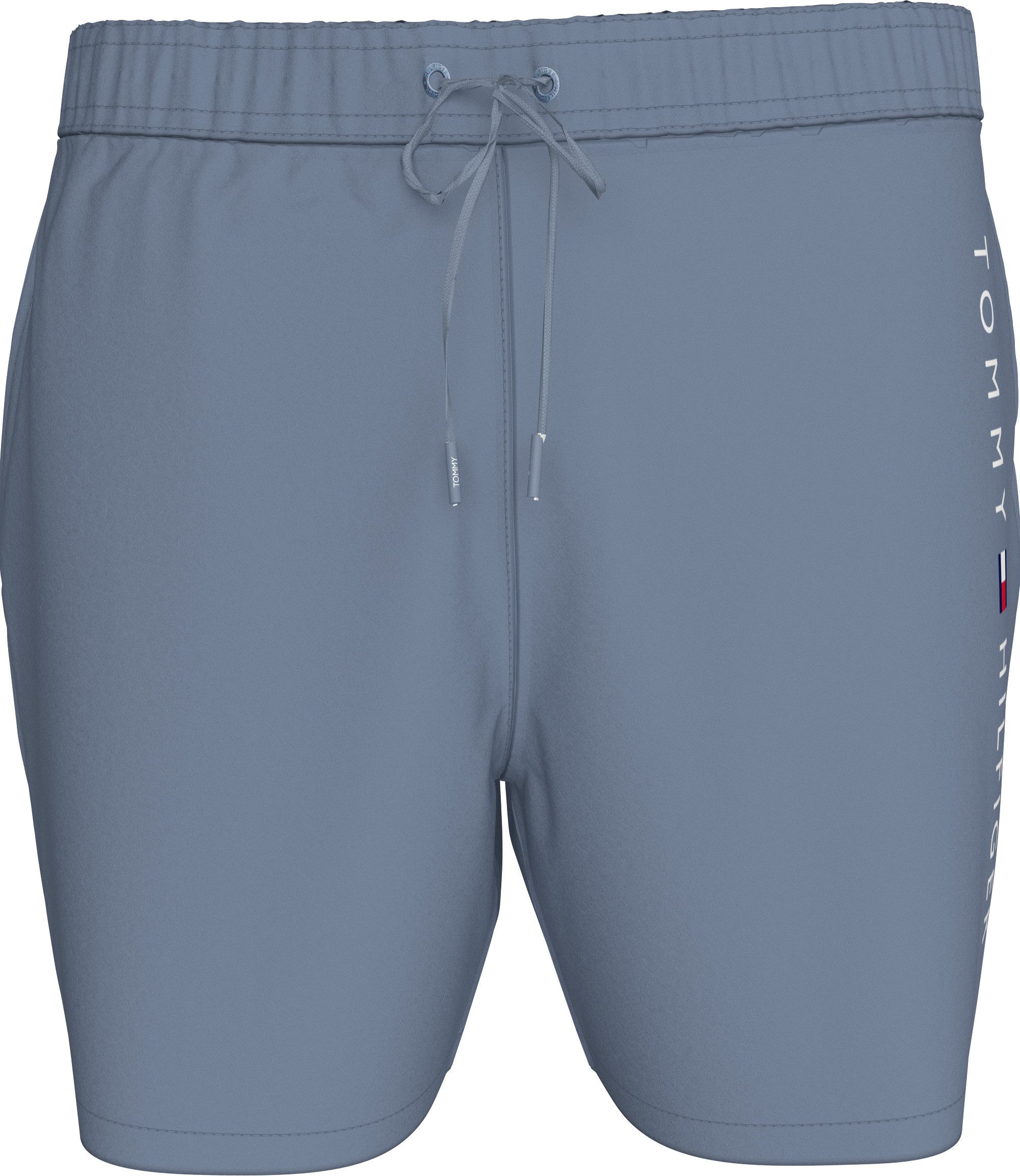 Tommy Hilfiger Swimwear Zwemshort MEDIUM DRAWSTRING met logoborduring op de heup