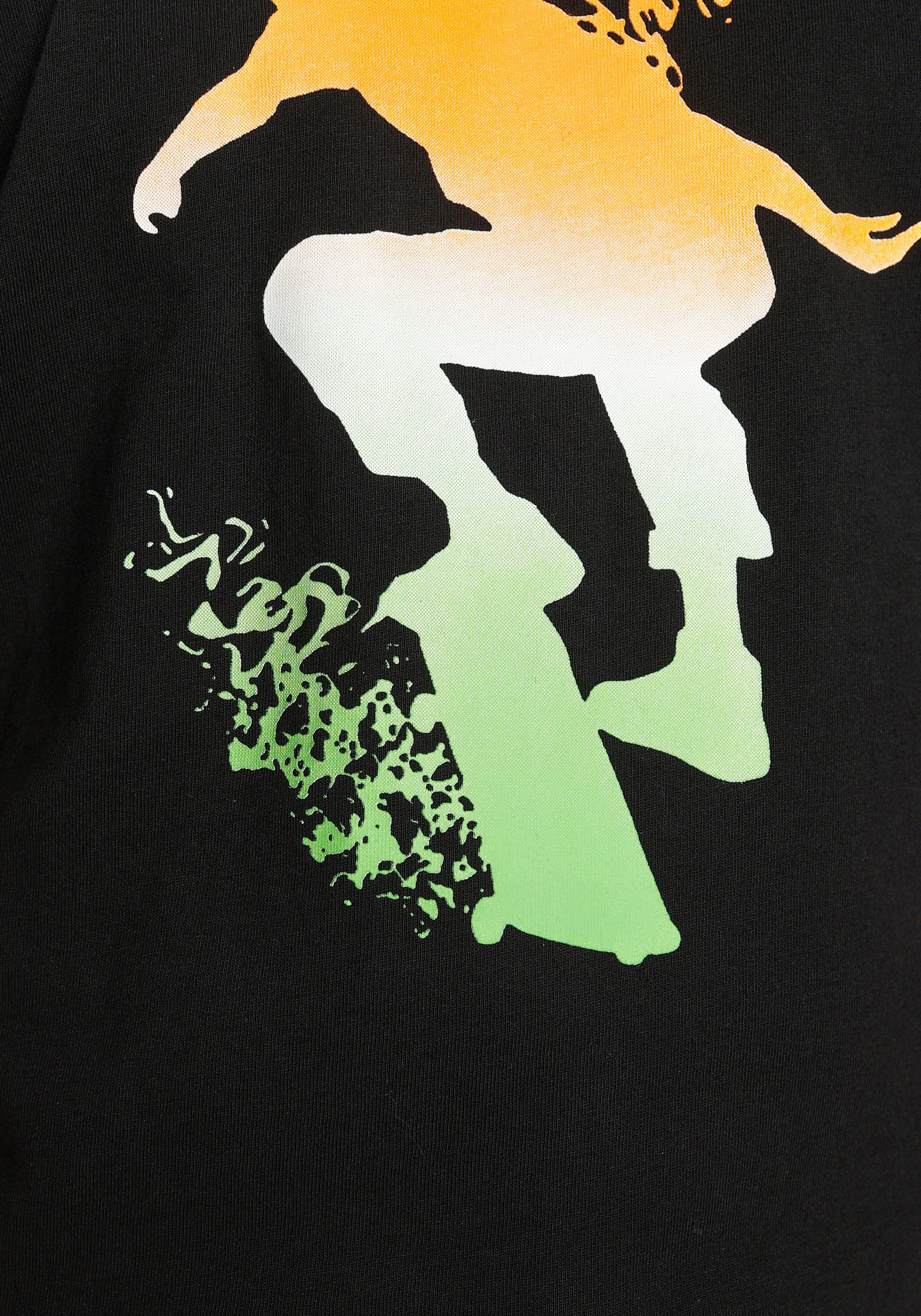KIDSWORLD T-shirt Skating Korte mouwen, basic pasvorm, bedrukt, ronde hals