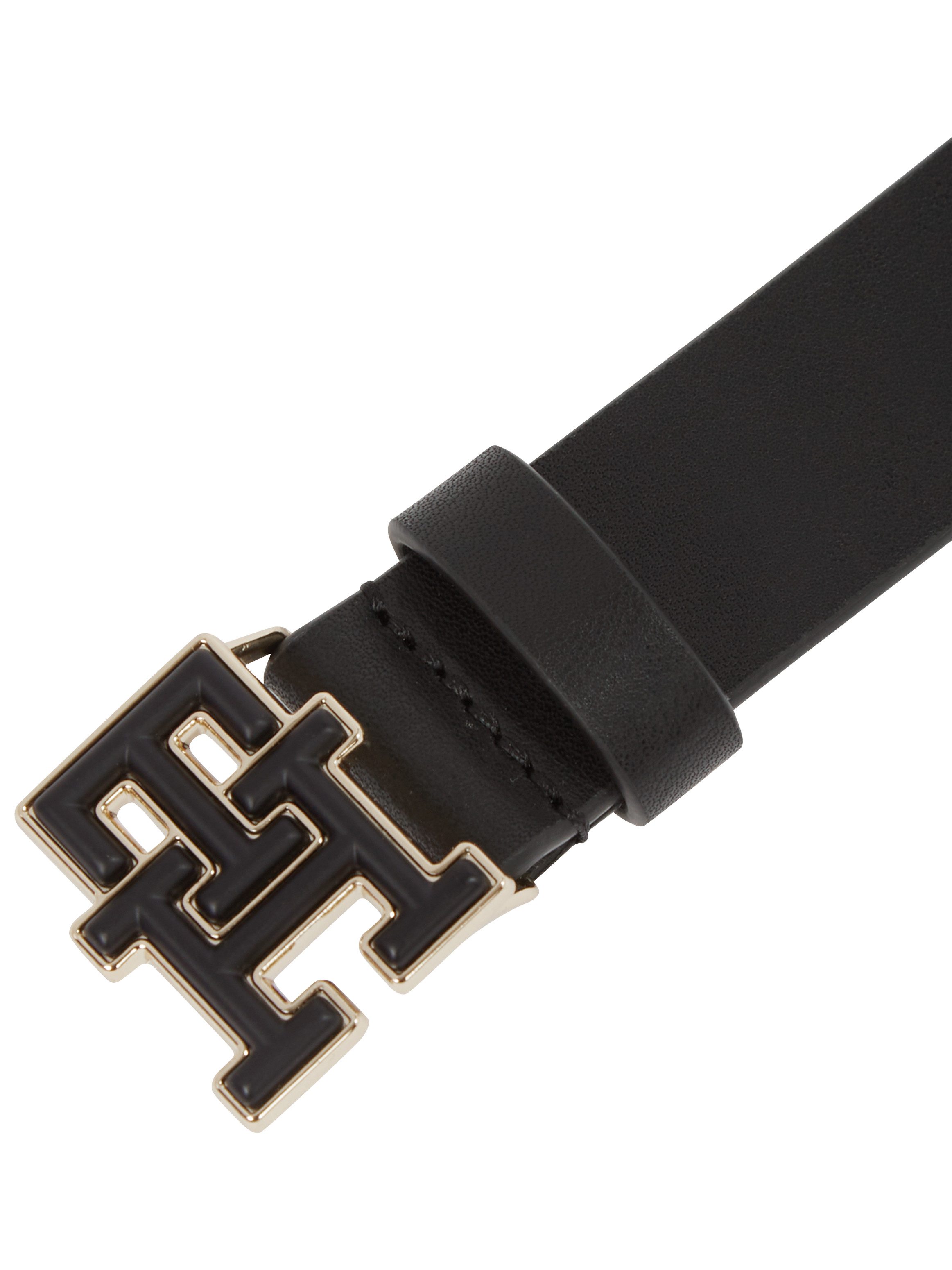 Tommy Hilfiger Leren riem TH LOGO 2.5 met gestempeld logo
