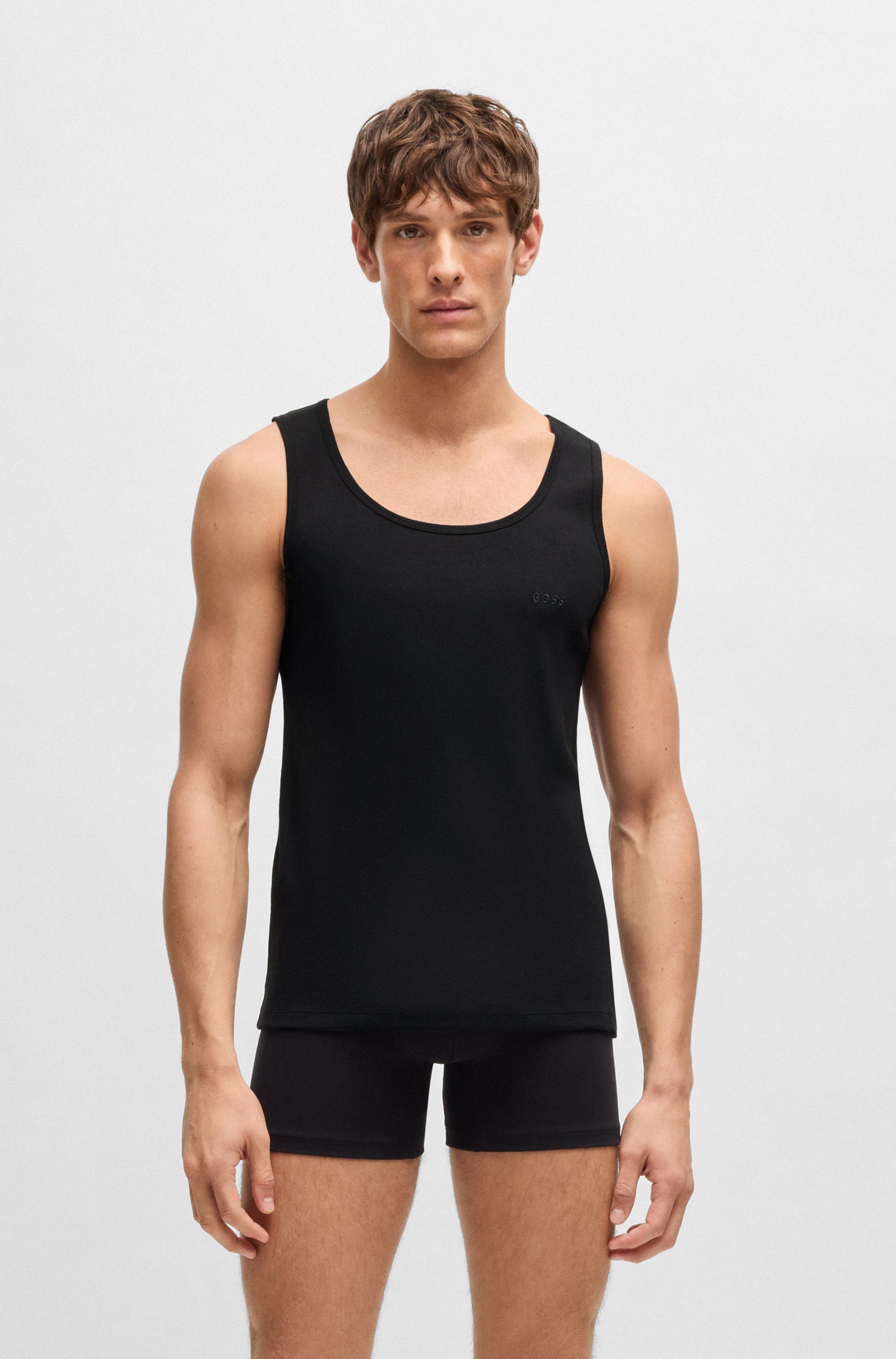 BOSS Tanktop 3P RibClassic BOSS ONE x David Beckham