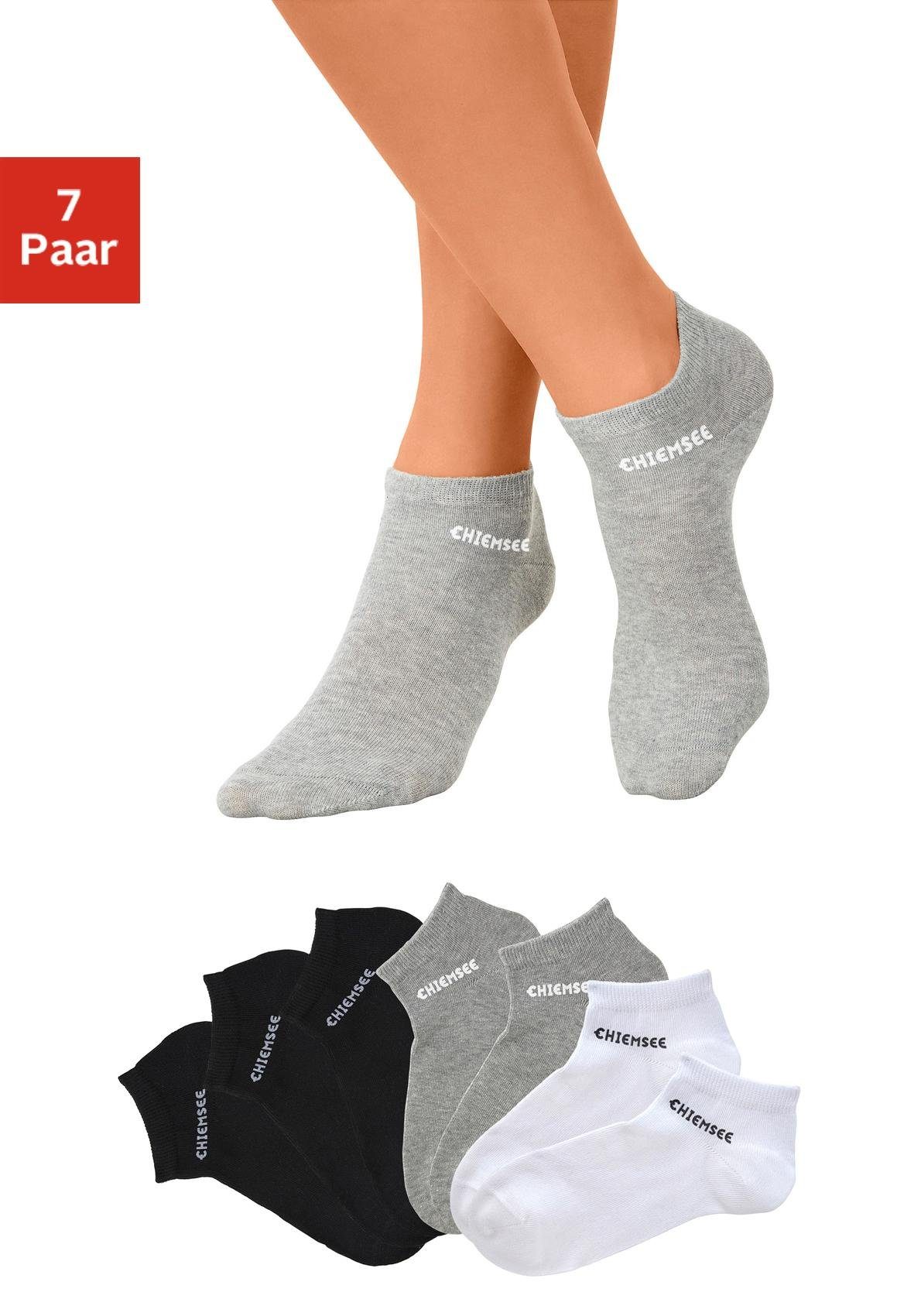 Chiemsee Sneakersokken met ingebreid opschrift (set, 7 paar)