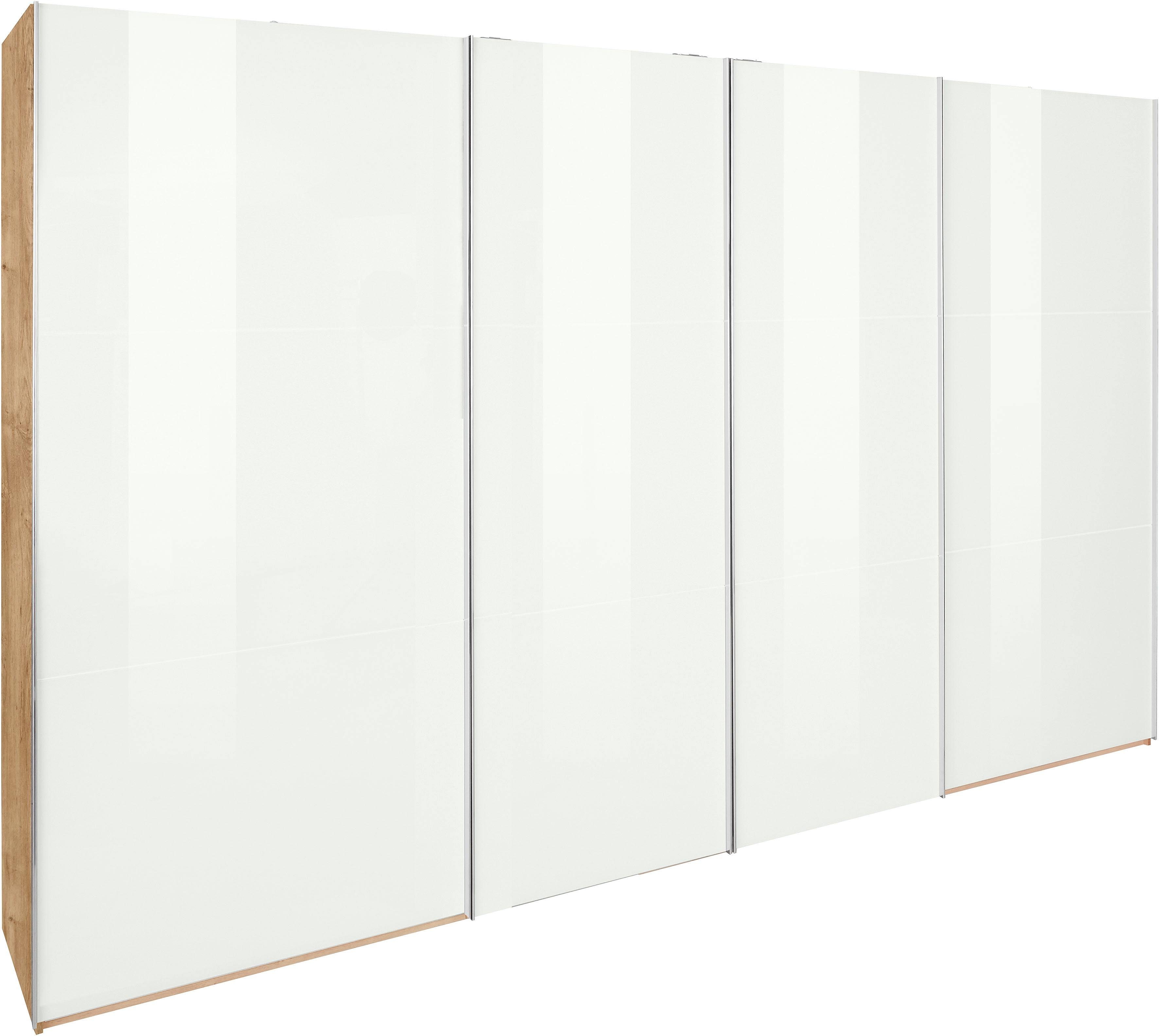 Wimex Zweefdeurkast Level by fresh to go met glazen deuren en synchroon openen