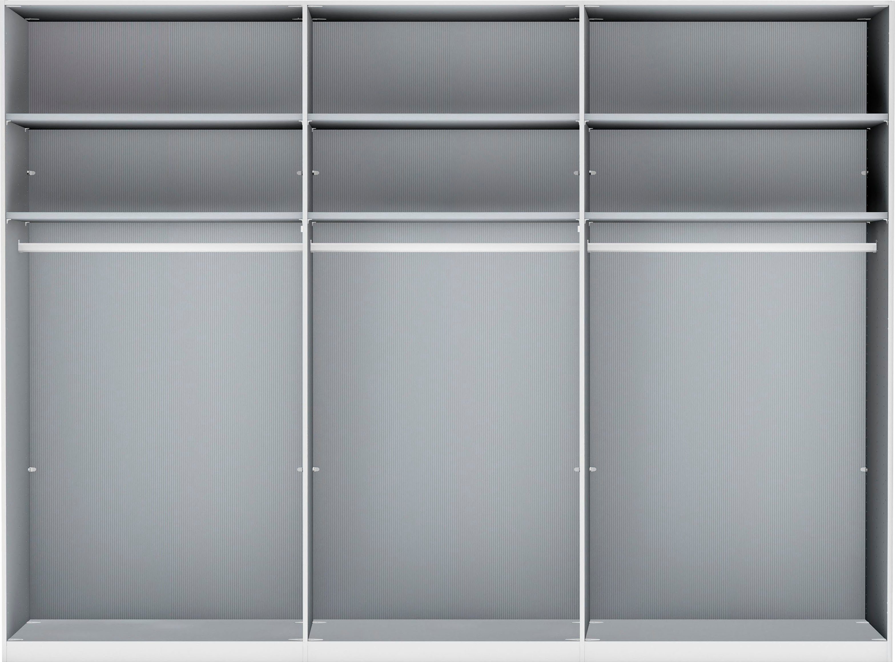 WIEMANN Draaideurkast Monaco, Kledingkast, Kast, Linnenkast, met elegant glazen front met chic glazen front en hoogwaardig beslag inclusief deurdemping