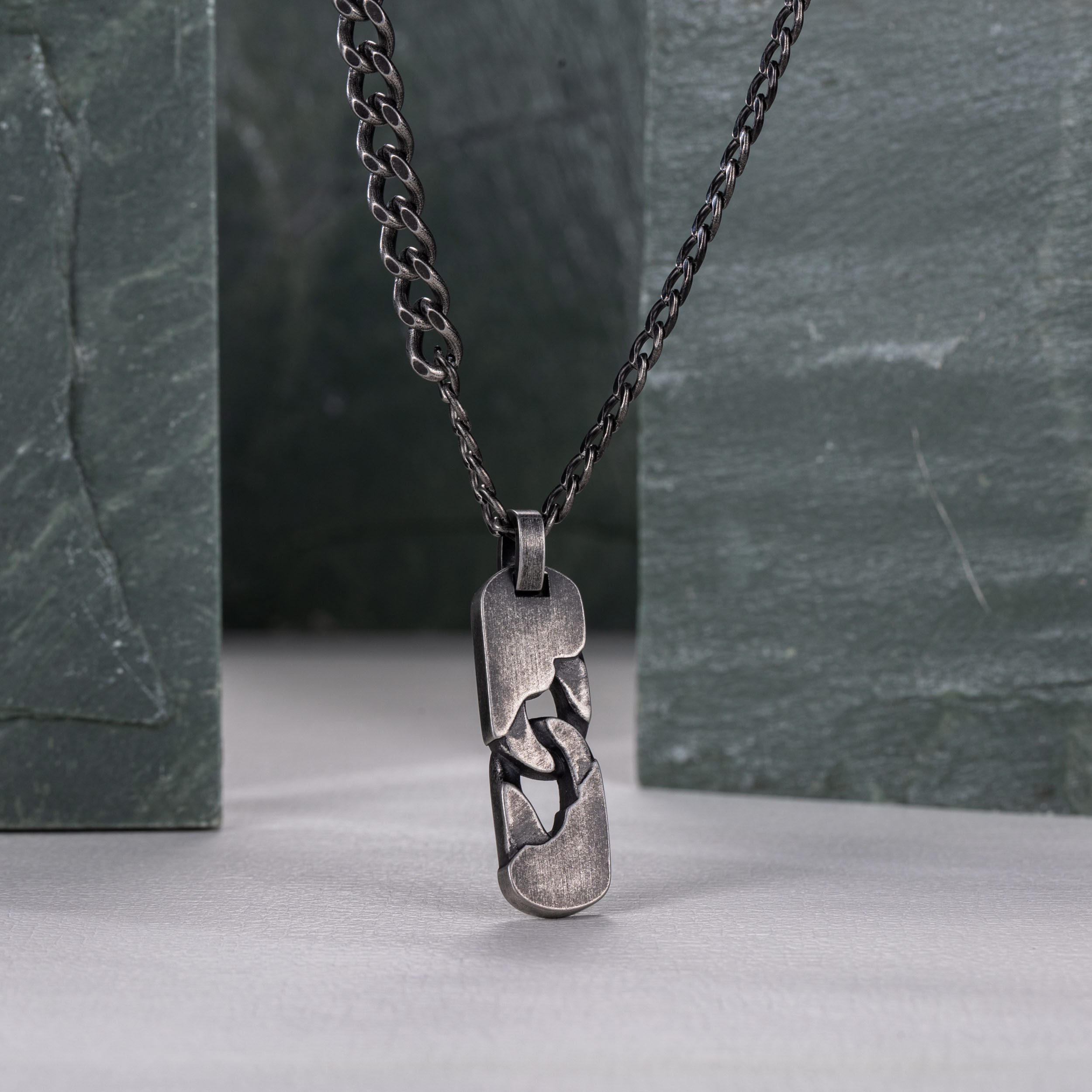 Firetti Ketting met hanger Sieraad cadeau roestvrij staal halssieraad halsketting schakelketting vintage
