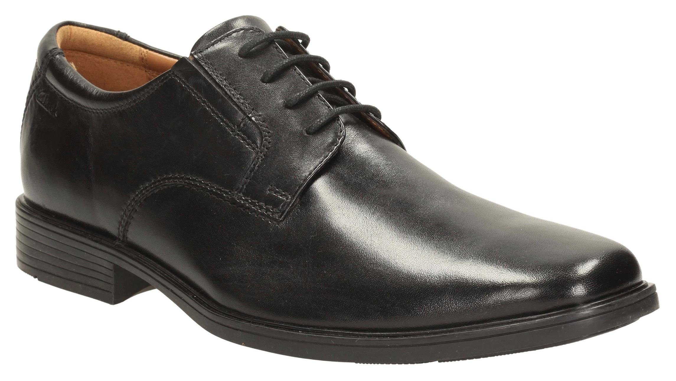 Clarks Veterschoenen Tilden Plain Vrijetijdsschoen, lage schoen, veterschoen met comfortabel voetbed