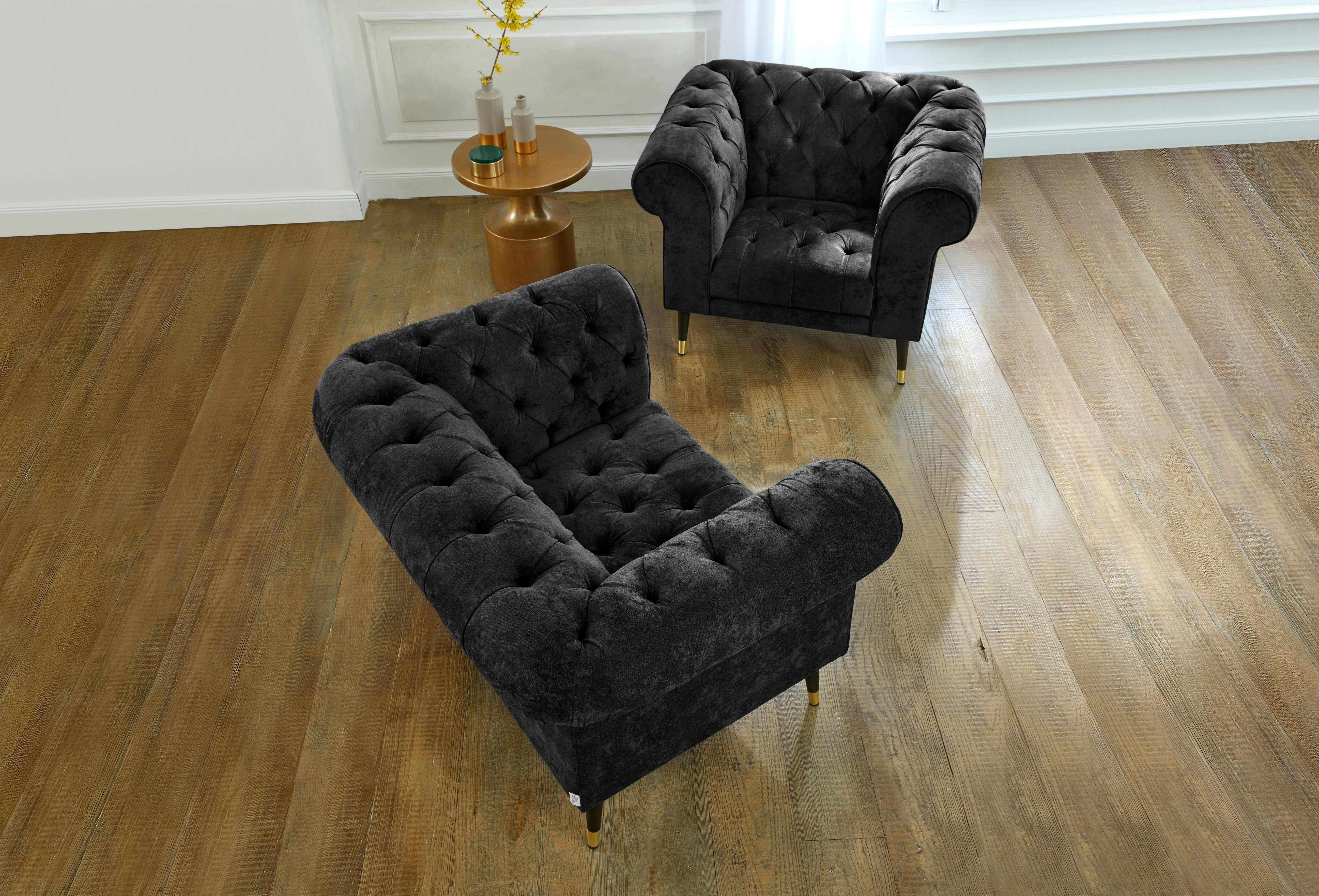 Guido Maria Kretschmer Home&Living Chesterfield-fauteuil Tinnum fauteuil (set)