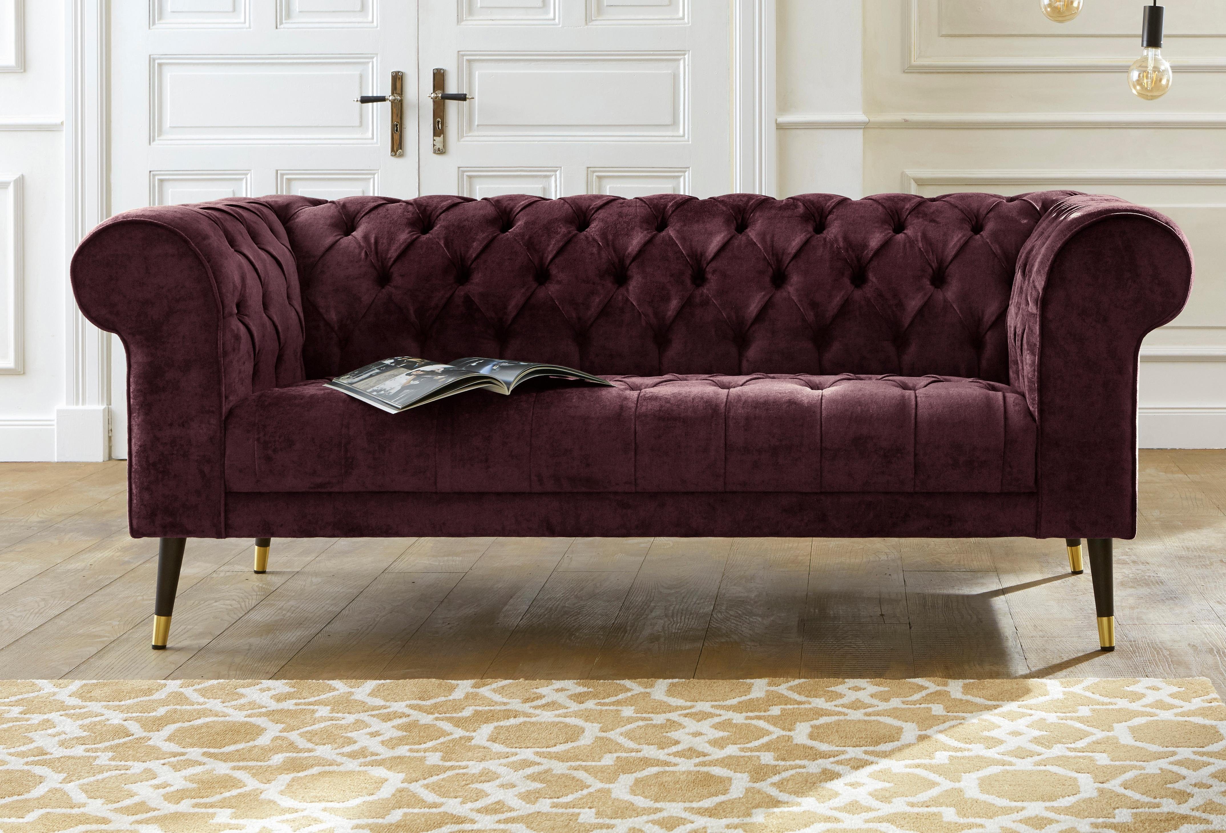 Guido Maria Kretschmer Home&Living Chesterfield-bank Tinnum rood, chesterfield banken