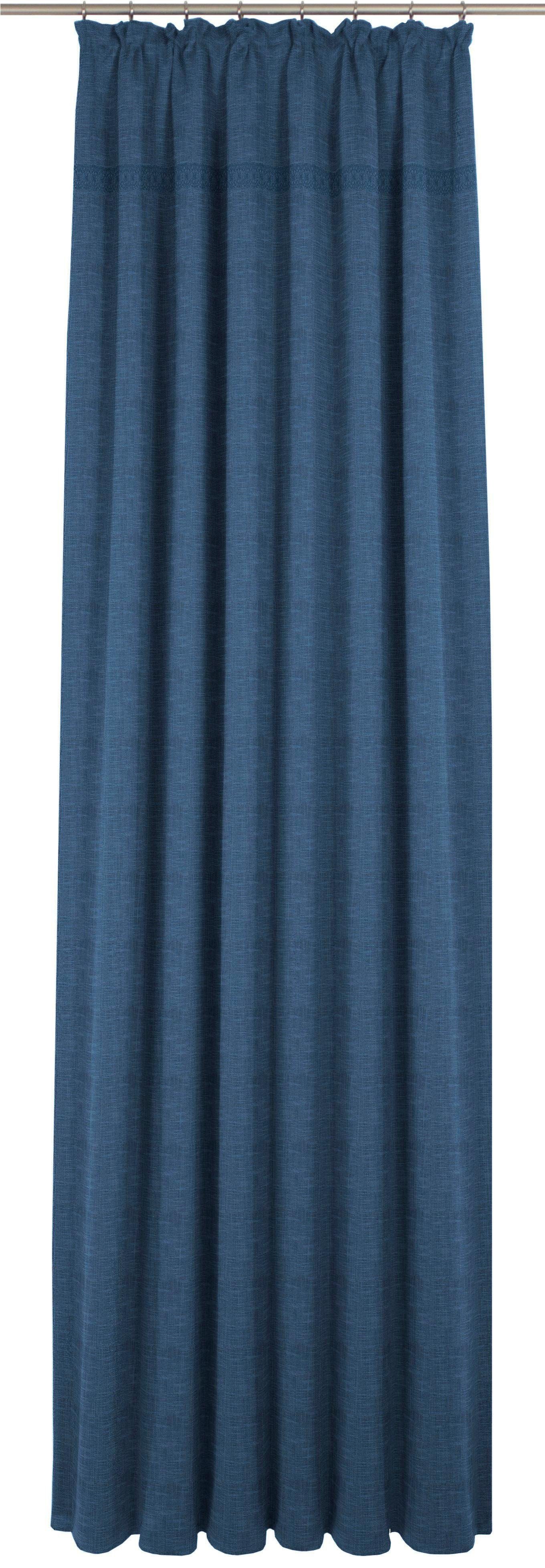 Wirth Gordijn WIESSEE (1 stuk) kant & klaar gordijnen maat hxb: 175x150 cm blauw