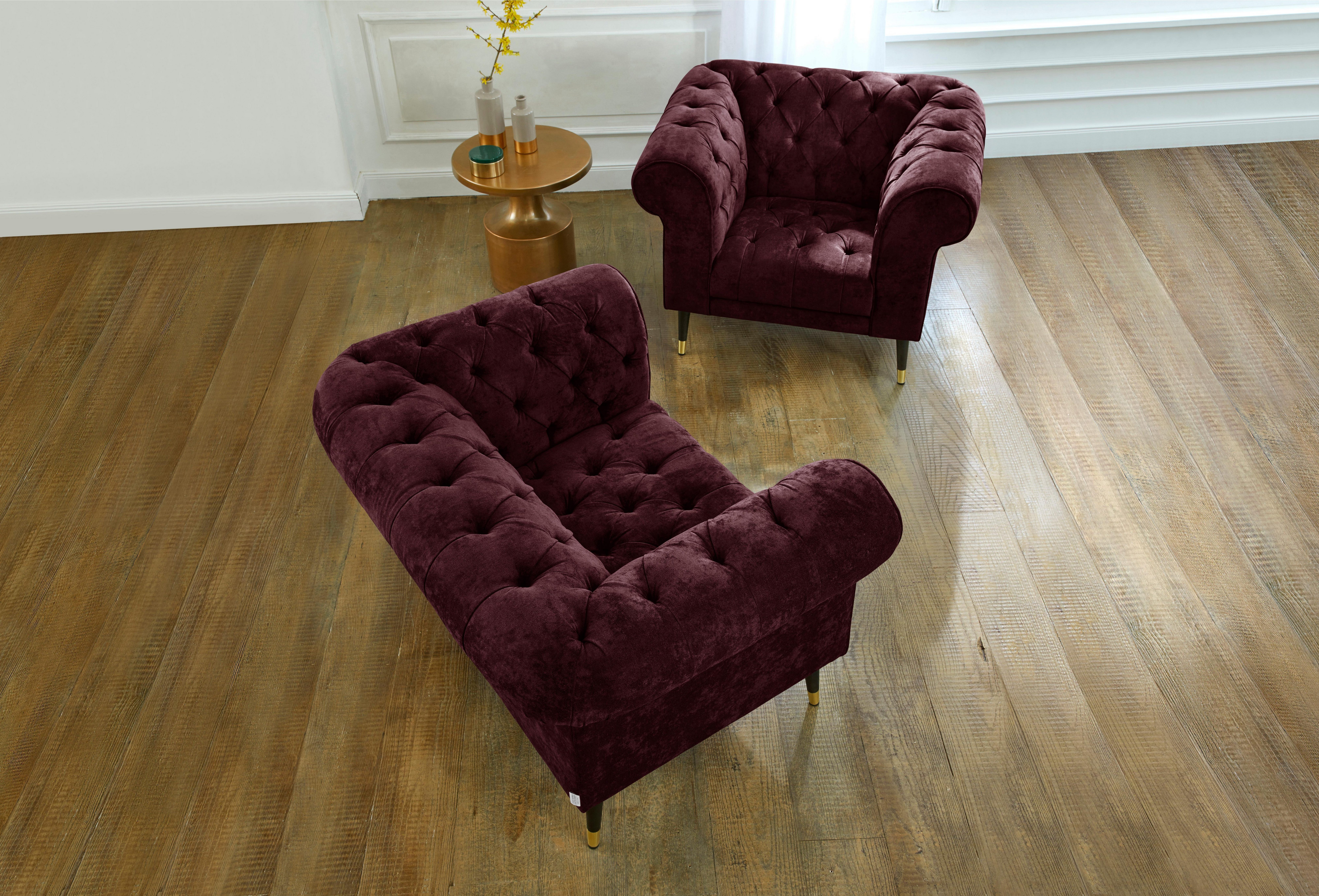 Guido Maria Kretschmer Home&Living Loveseat Tinnum loveseat, Chesterfield fauteuil (set)