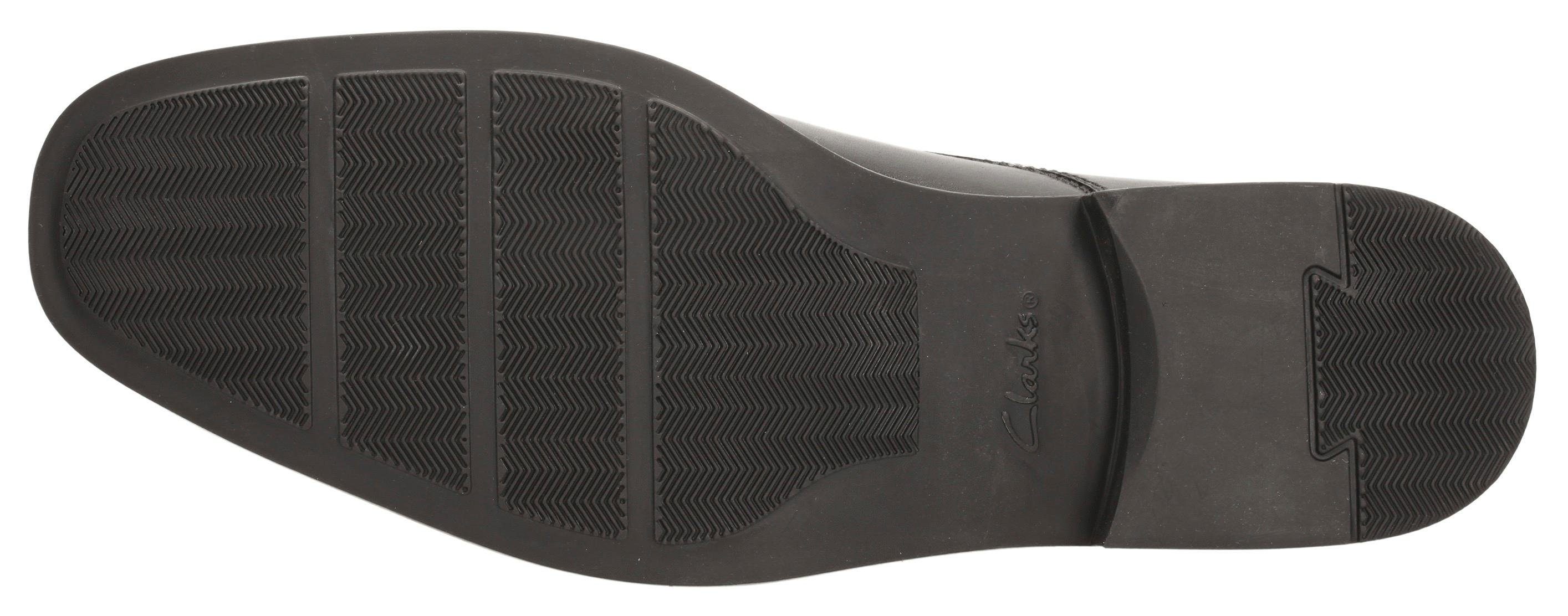 Clarks Veterschoenen Tilden Plain Vrijetijdsschoen, lage schoen, veterschoen met comfortabel voetbed