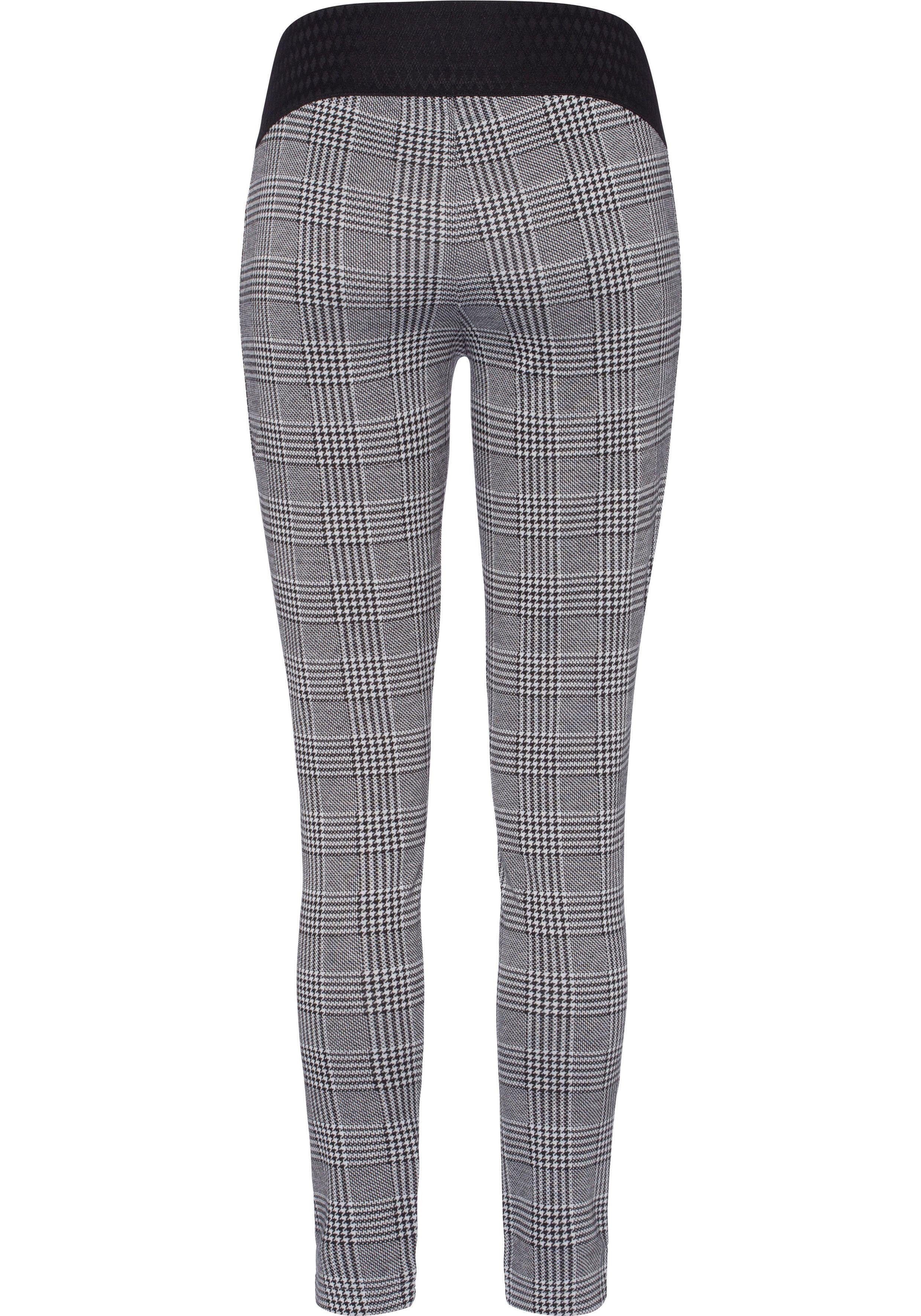 Buffalo Legging in glencheck-design, elastisch, modieus
