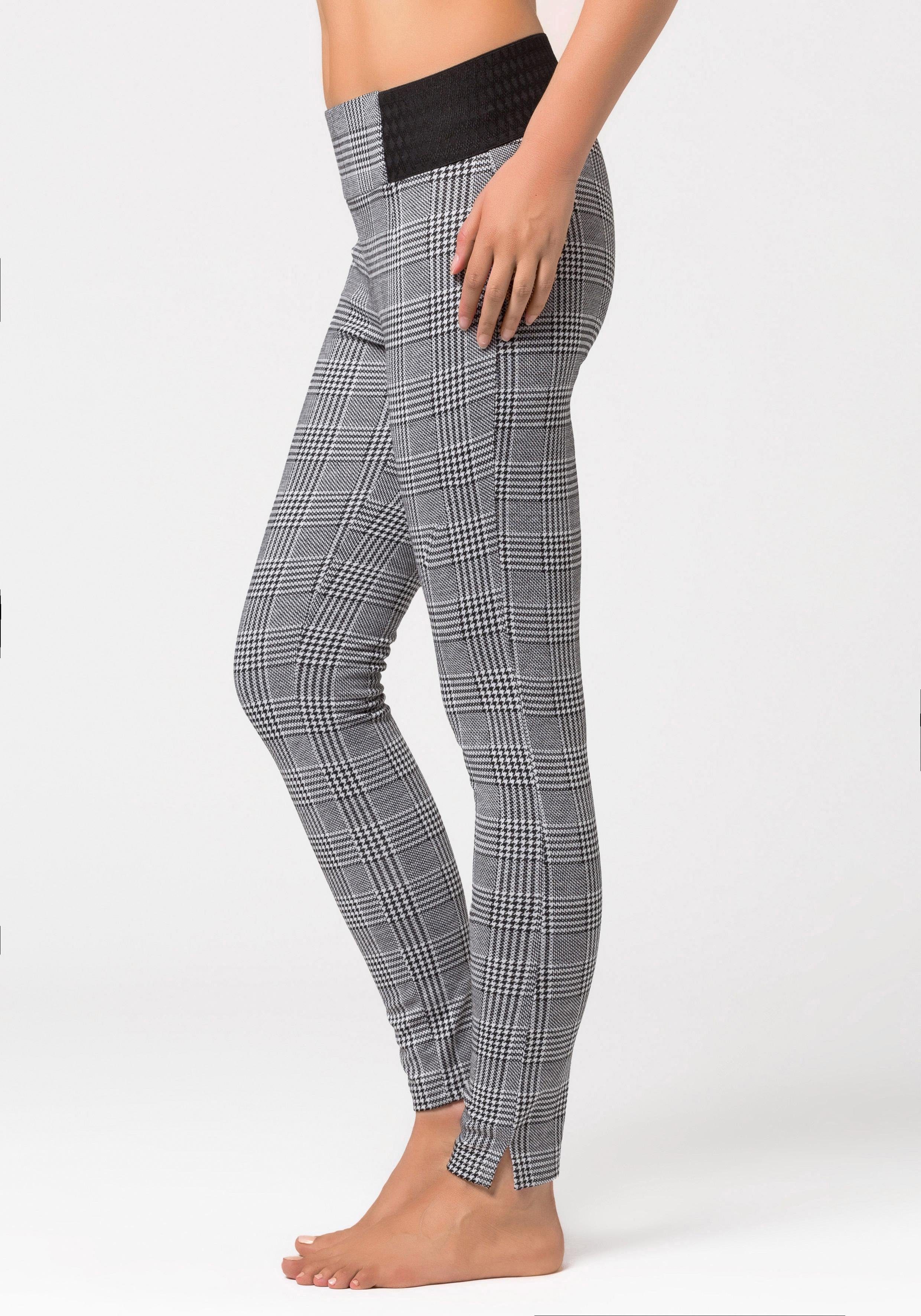 Buffalo Legging in glencheck-design, elastisch, modieus