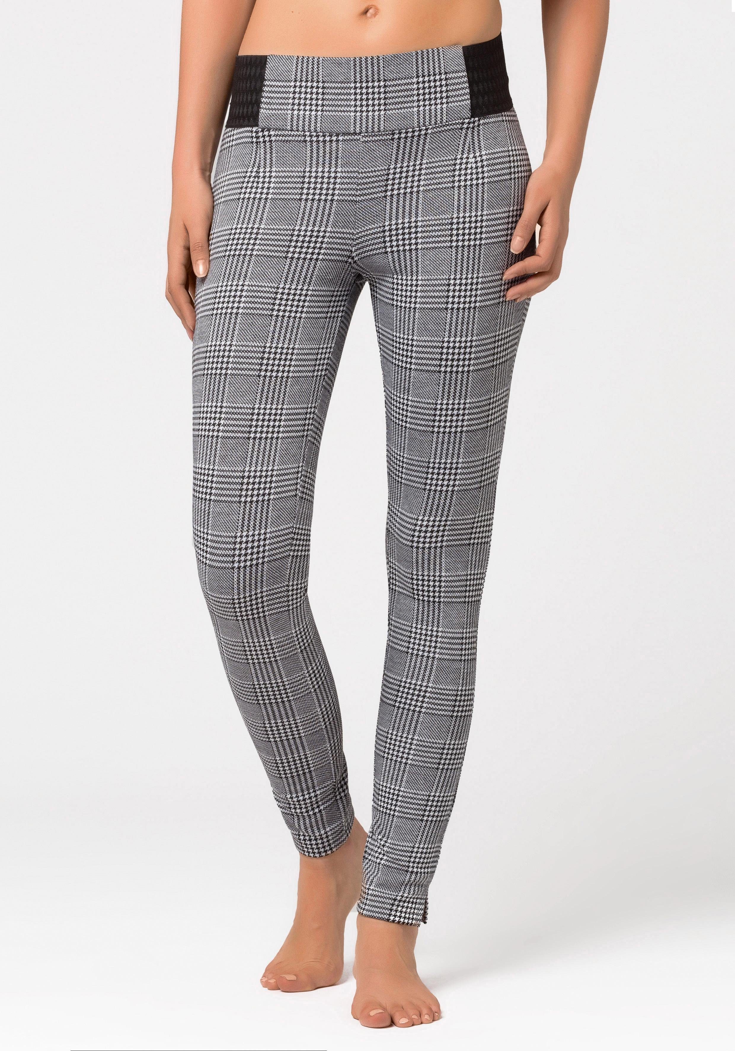 Buffalo Legging in glencheck-design, elastisch, modieus