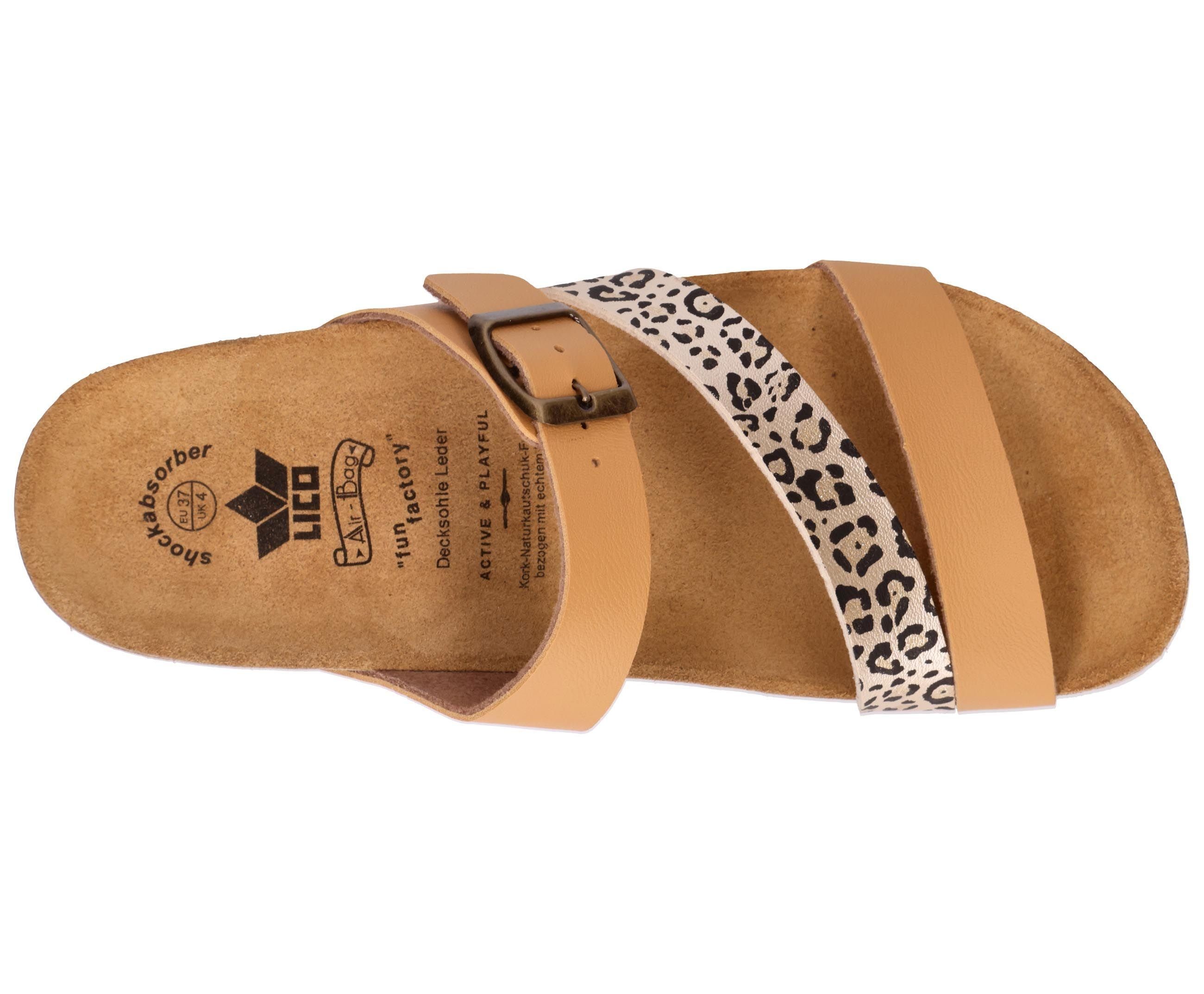 Lico Pantoffels Slippers Natural Glitter