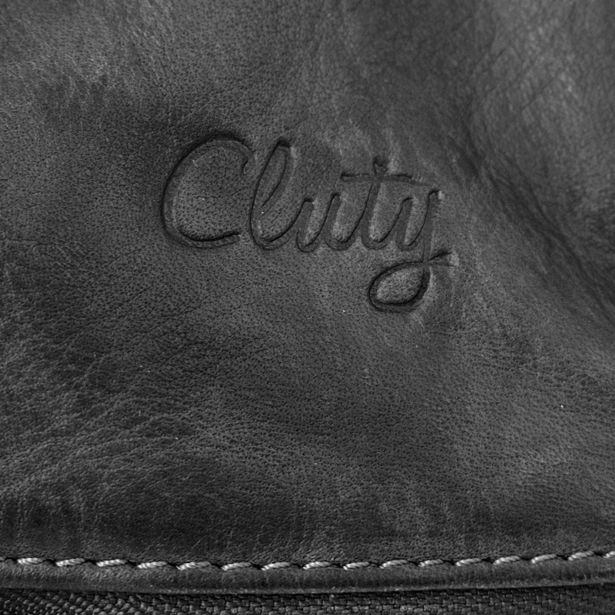 Cluty Avondtasje echt leer, made in italy