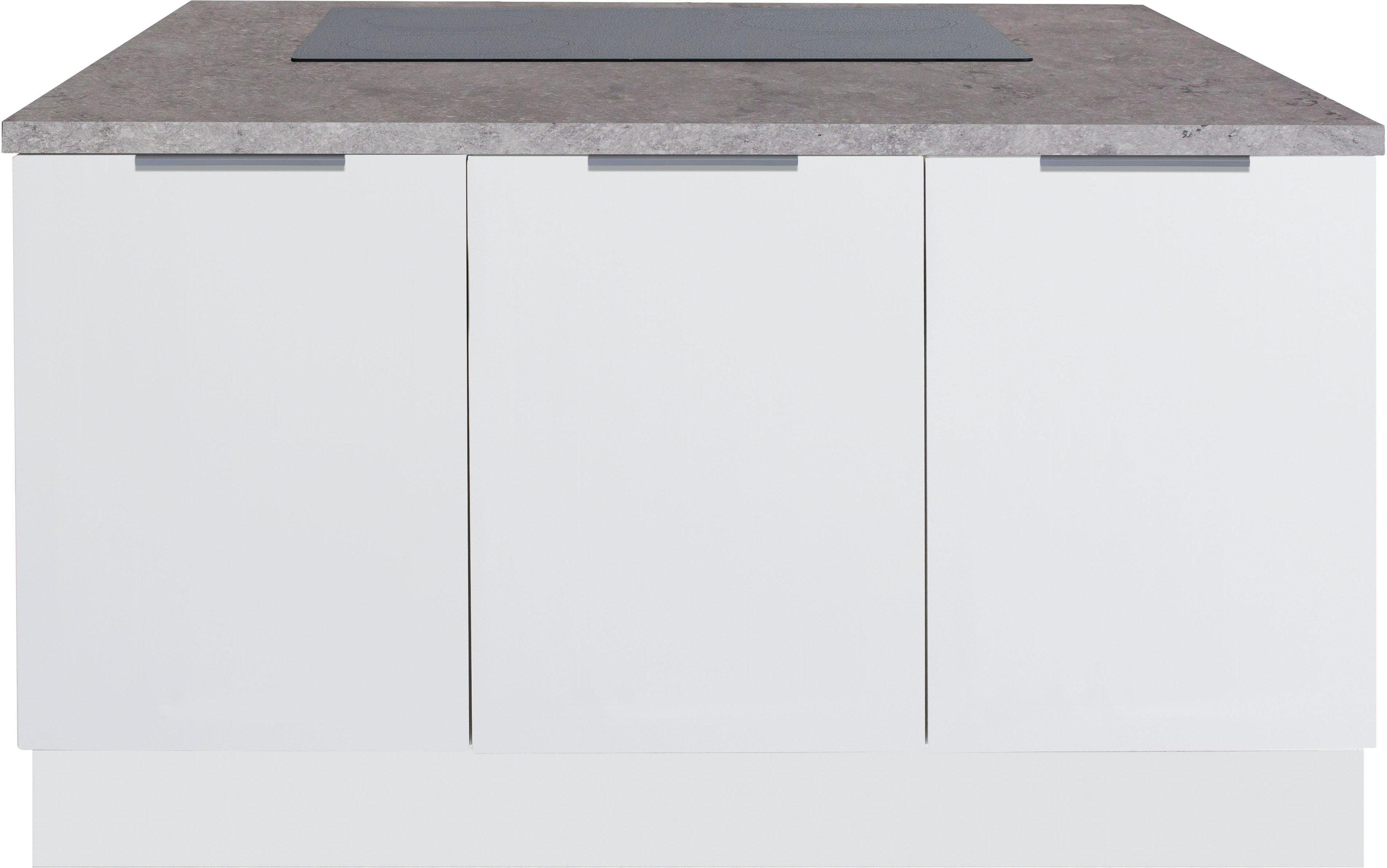 OPTIFIT Kookeiland Tara met volledige uittrekbaarheid en soft-close functie, breedte 150 x 95 cm
