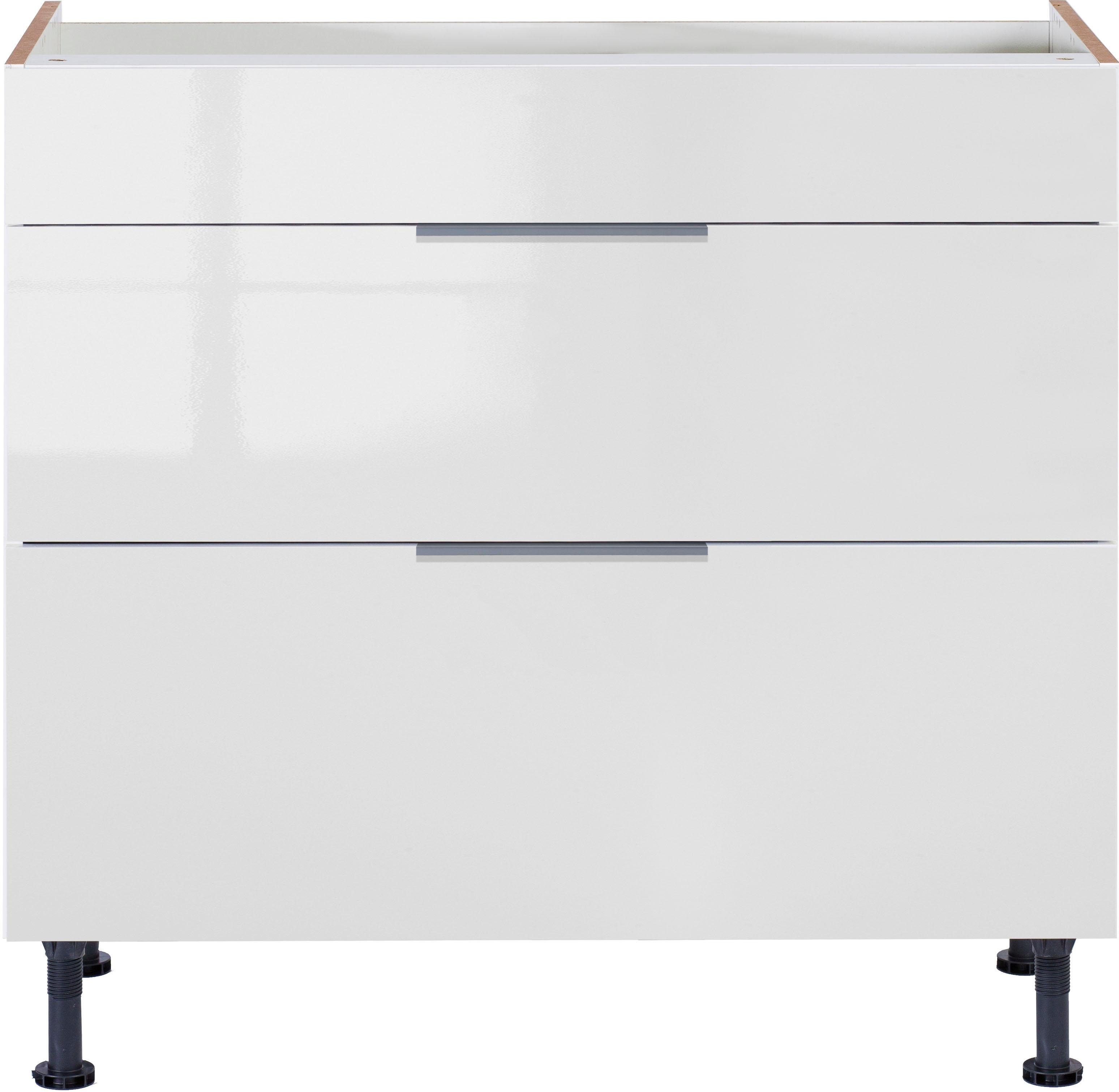 OPTIFIT Ombouwkast voor fornuis Tara volledig uittrekbaar en soft-closefunctie, breedte 90 cm